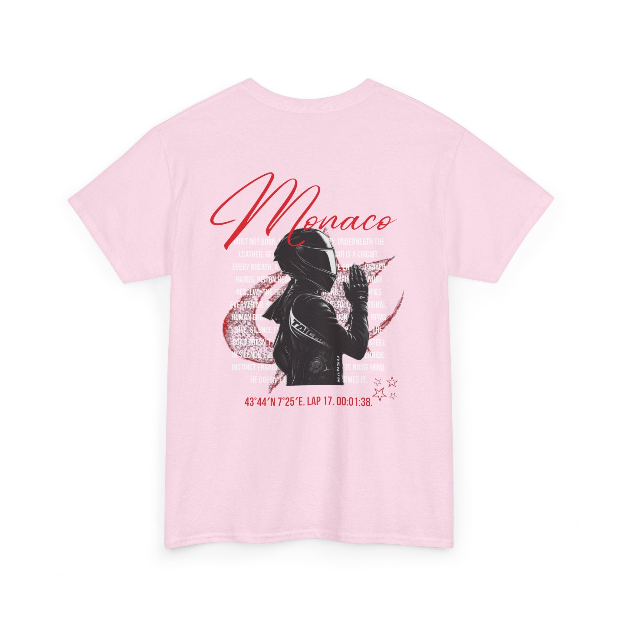 Monaco Racing Helmet Shirt | F1 Motorsport Tee | Retro Driver Graphic