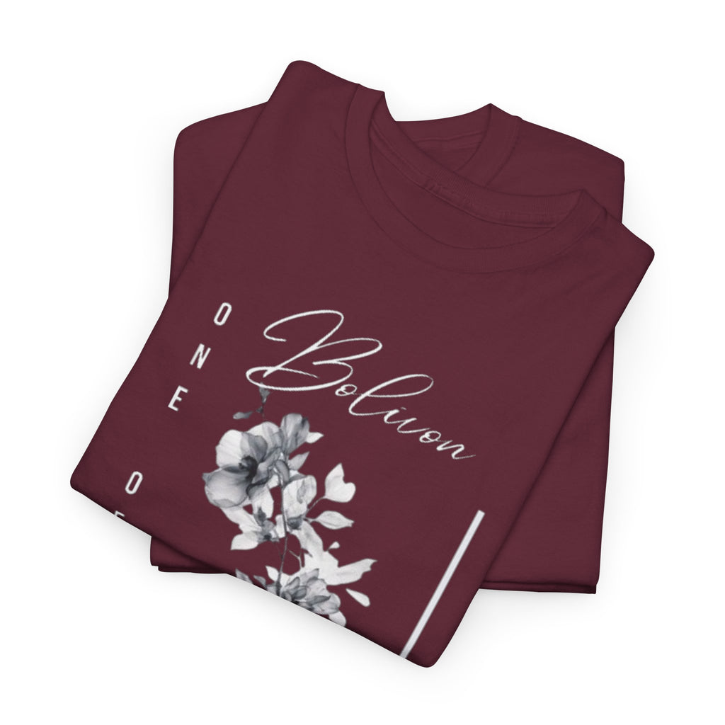 Bolivon Exclusive Floral Serenity Tee — Monochrome Botanical Graphic T-Shirt | Premium Streetwear