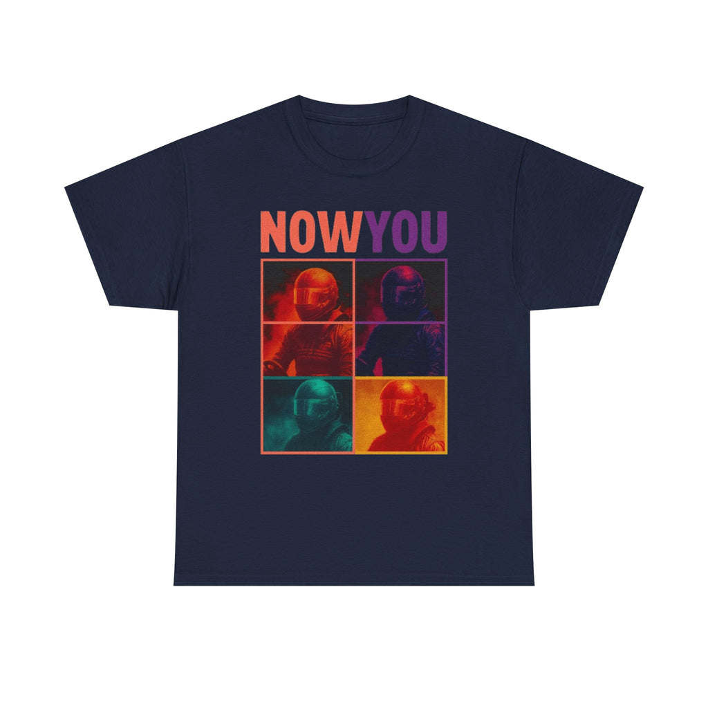 Now You Pop Art Tee — Retro Color-Block Portrait Cotton T-Shirt | Premium Streetwear
