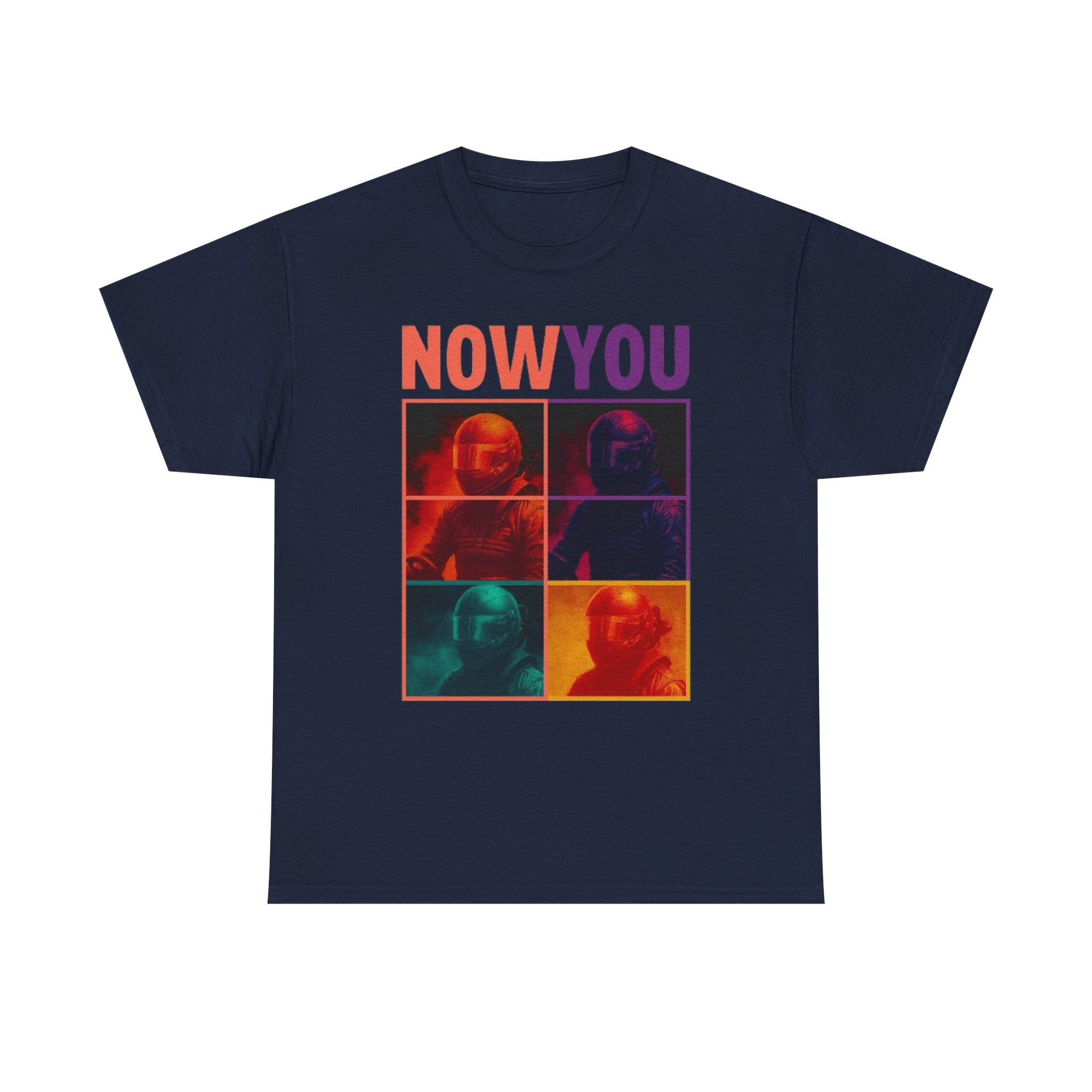 Now You Pop Art Tee — Retro Color-Block Portrait Cotton T-Shirt | Premium Streetwear