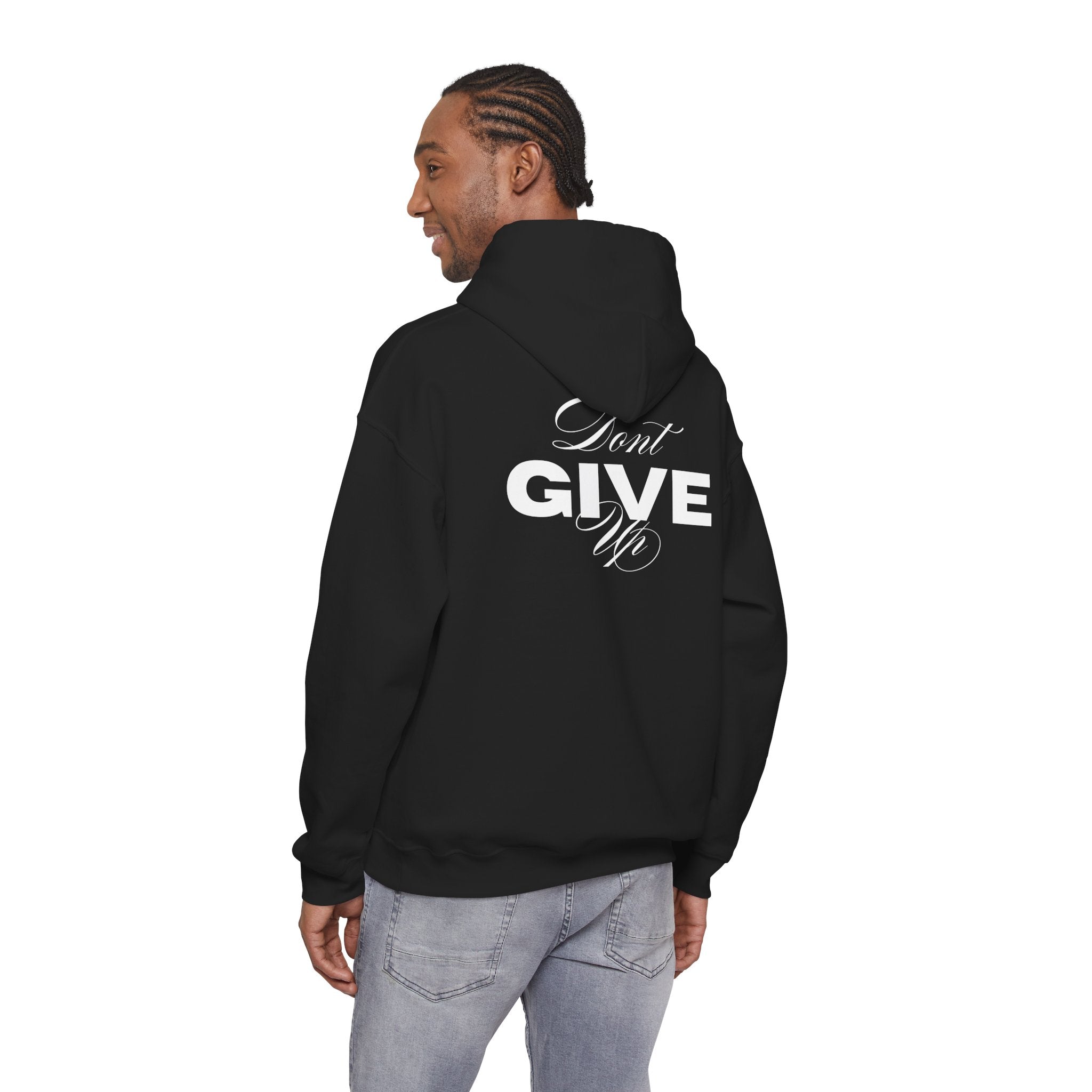 Don't Give Up Hoodie — Motivational Graphic Pullover | Premium Streetwear