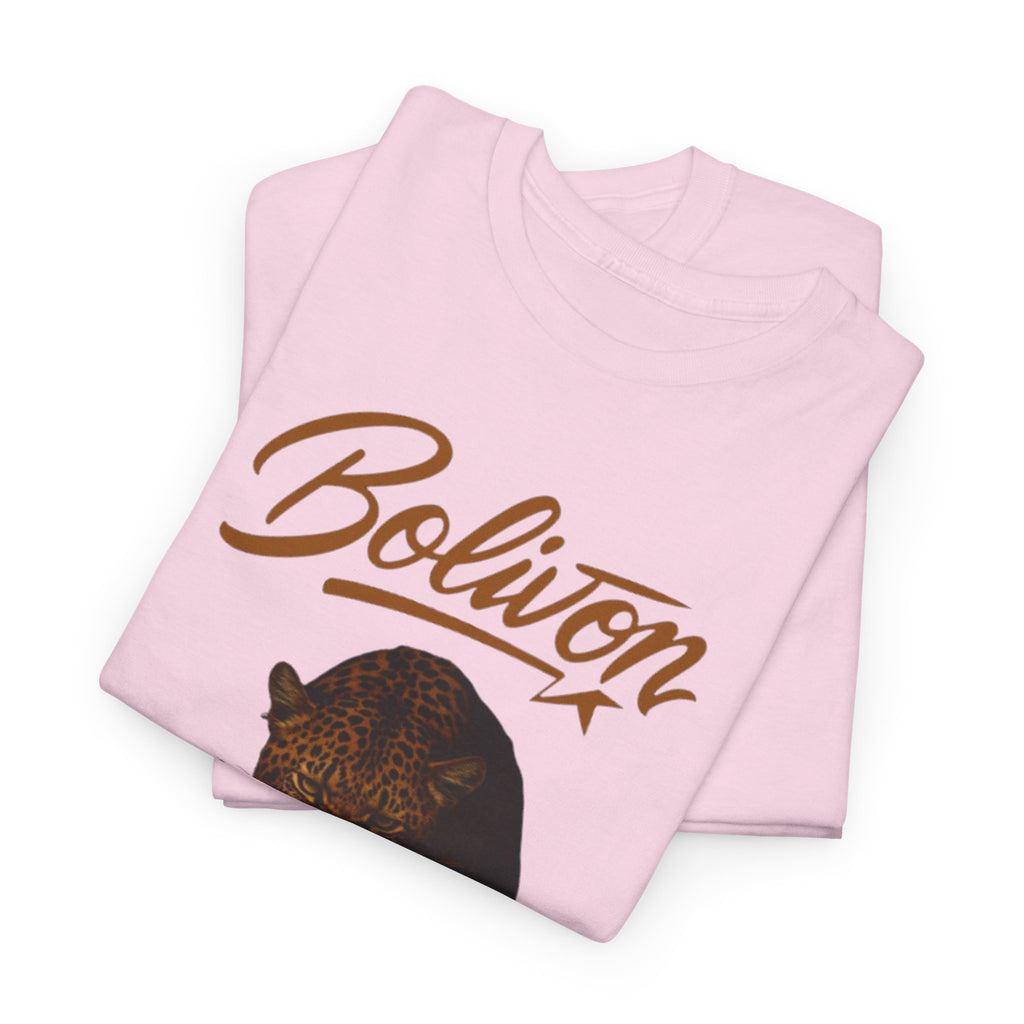 Bolivon Leopard Graphic Tee — Vintage Script Nature T-Shirt | Premium Streetwear