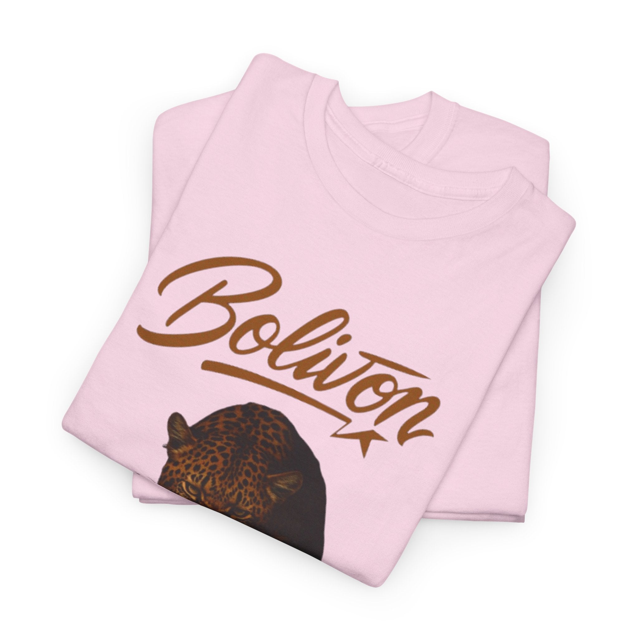 Bolivon Leopard Graphic Tee — Vintage Script Nature T-Shirt | Premium Streetwear