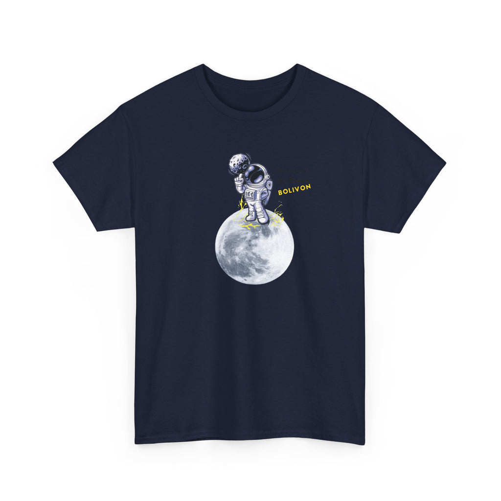 Astronaut on Moon T-Shirt — 'Dream it. Go there.' Space Graphic Tee | Premium Streetwear