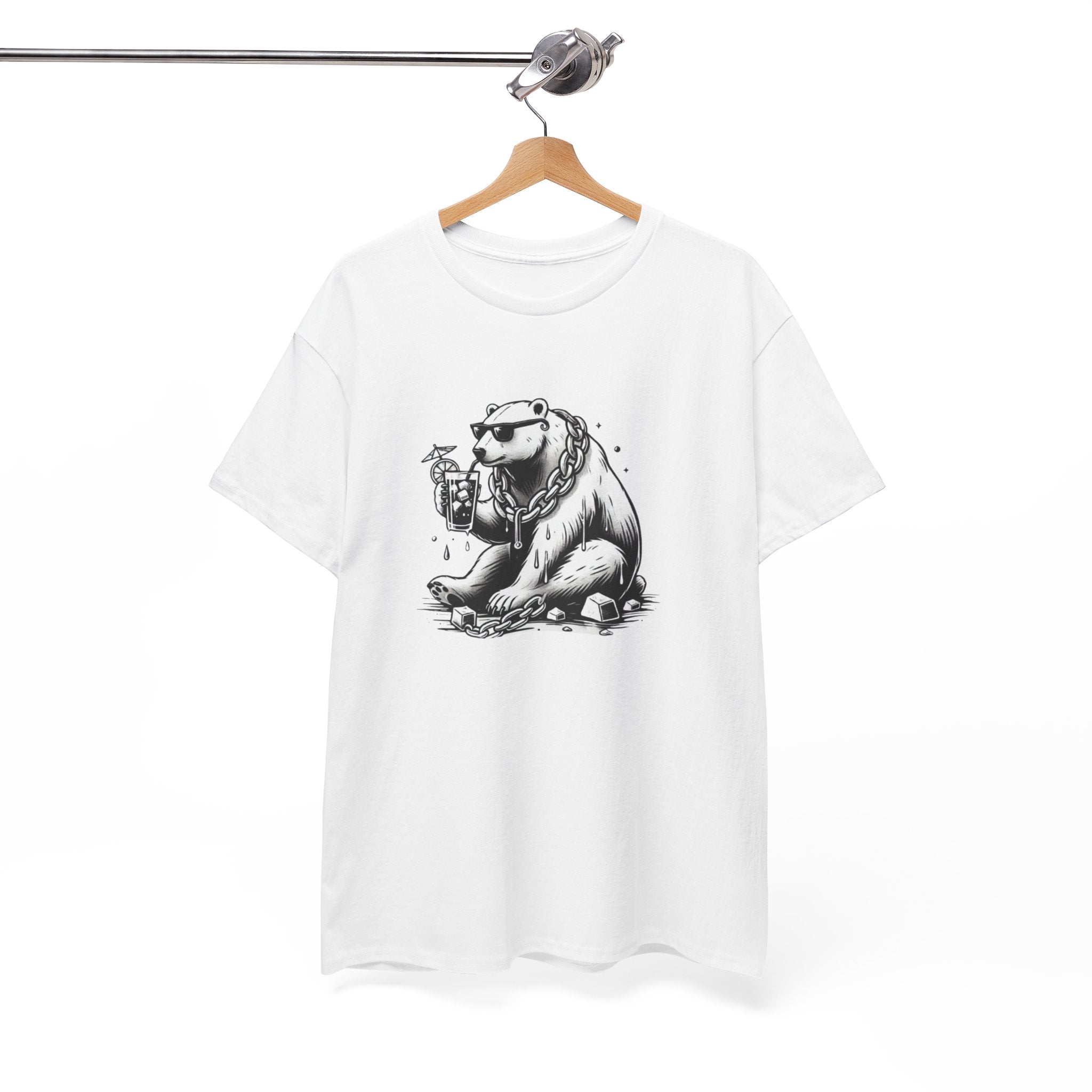 Cool Bear Sunglasses Graphic Tee - Animal Streetwear Design - Bolivon Studios