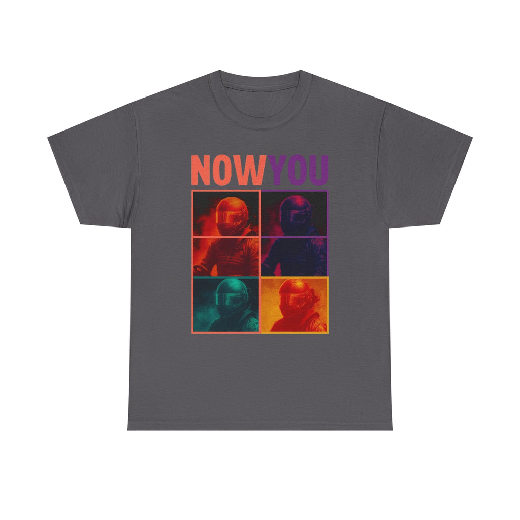 Now You Pop Art Tee — Retro Color-Block Portrait Cotton T-Shirt | Premium Streetwear
