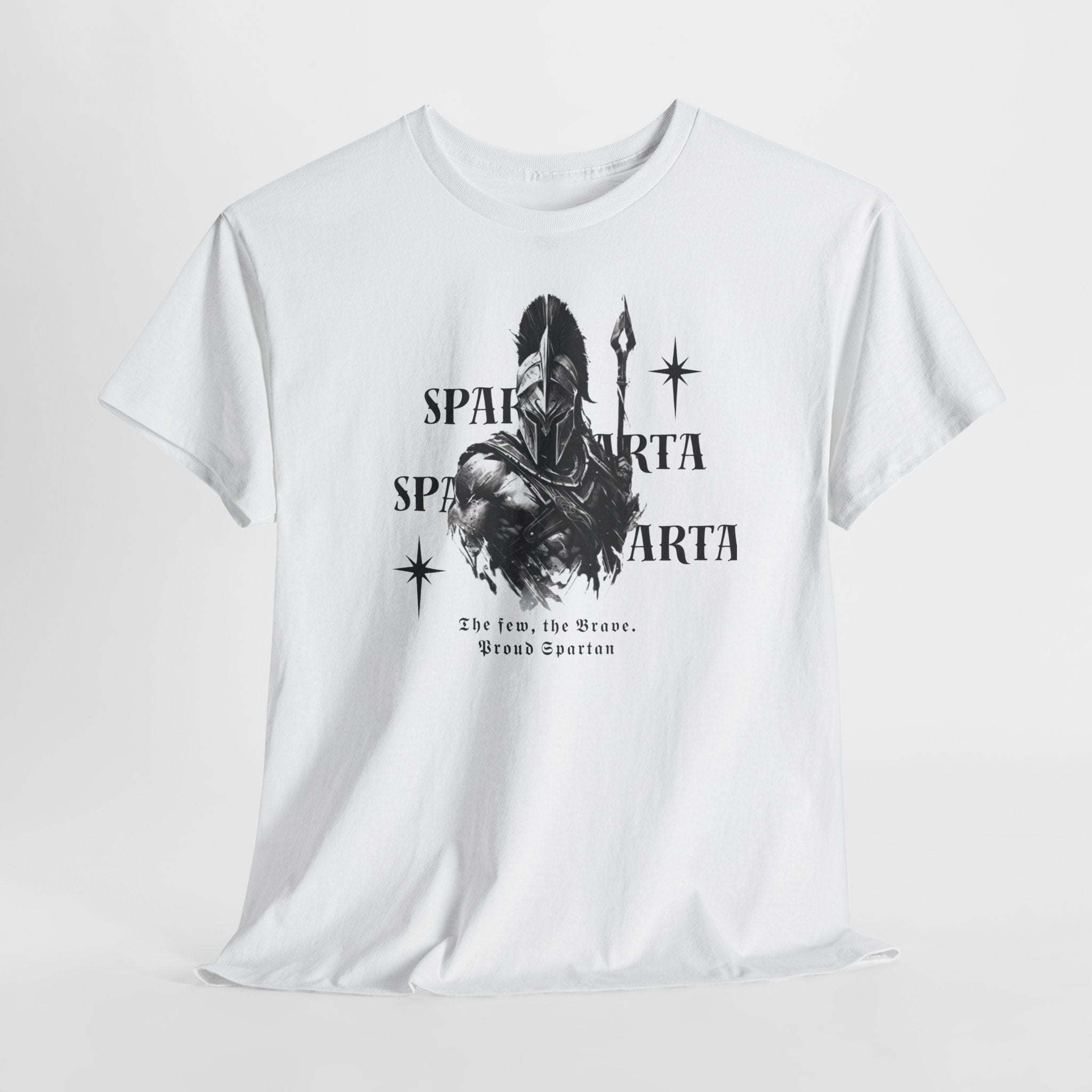 Sparta Warrior T-Shirt — "Sparta" Graphic Spartan Helmet & Spear Tee | Premium Streetwear