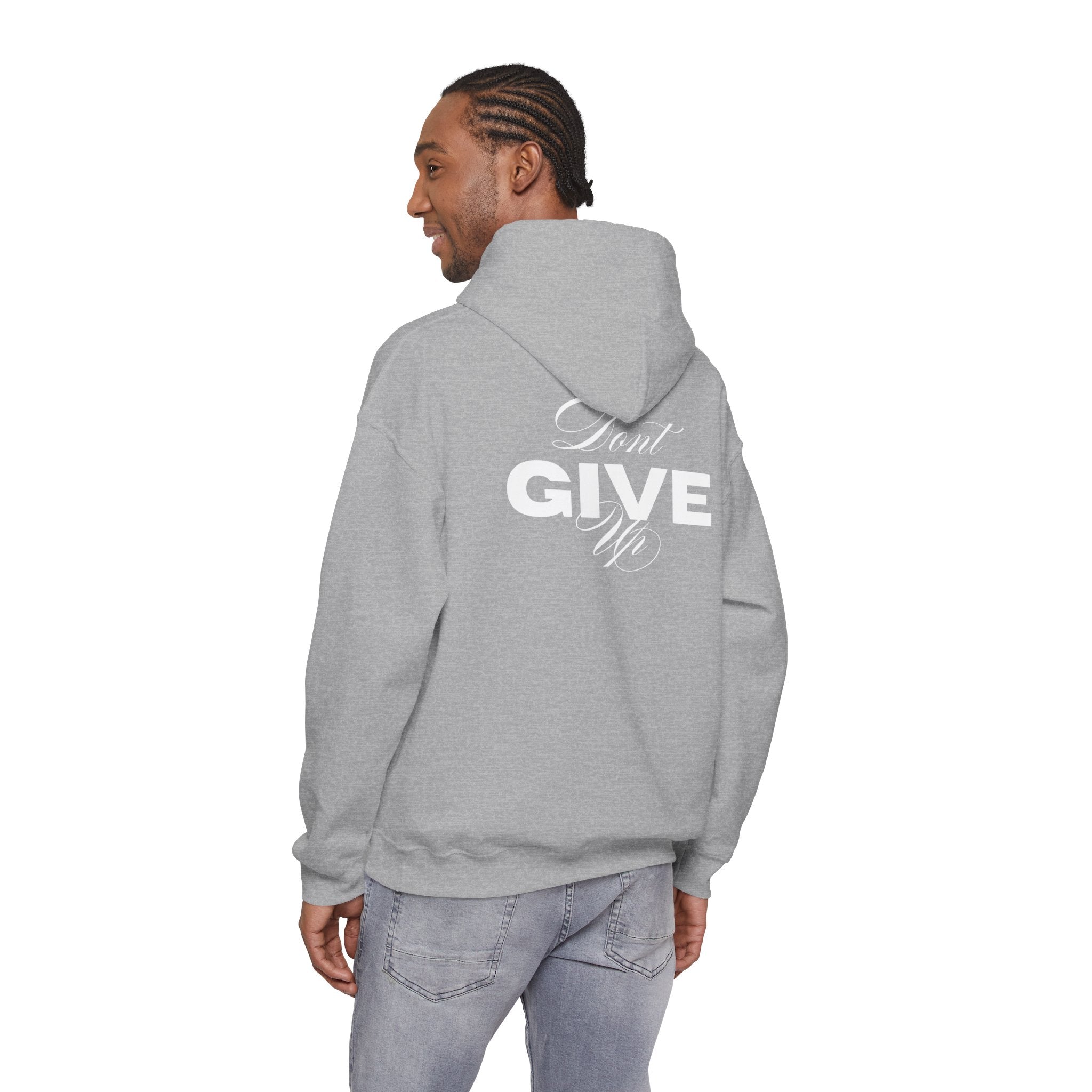 Don't Give Up Hoodie — Motivational Graphic Pullover | Premium Streetwear