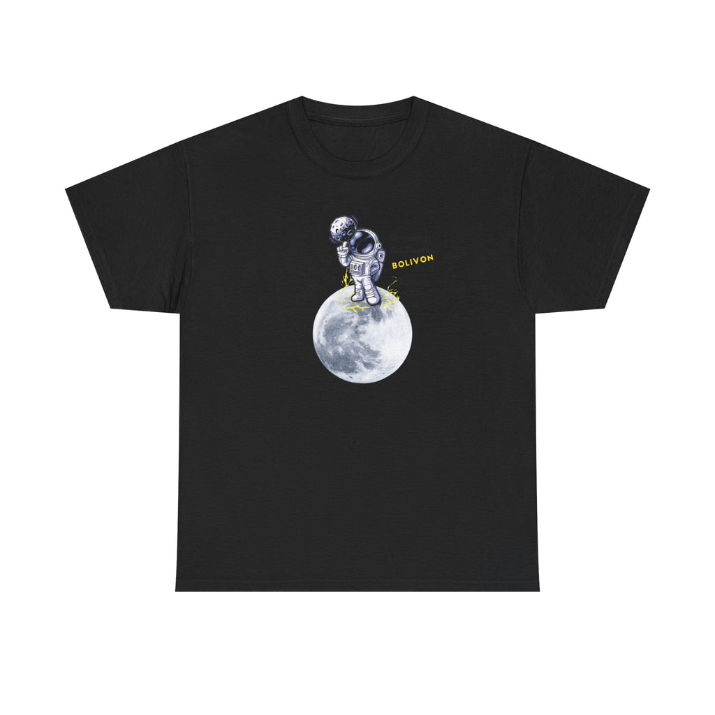 Astronaut on Moon T-Shirt — 'Dream it. Go there.' Space Graphic Tee | Premium Streetwear
