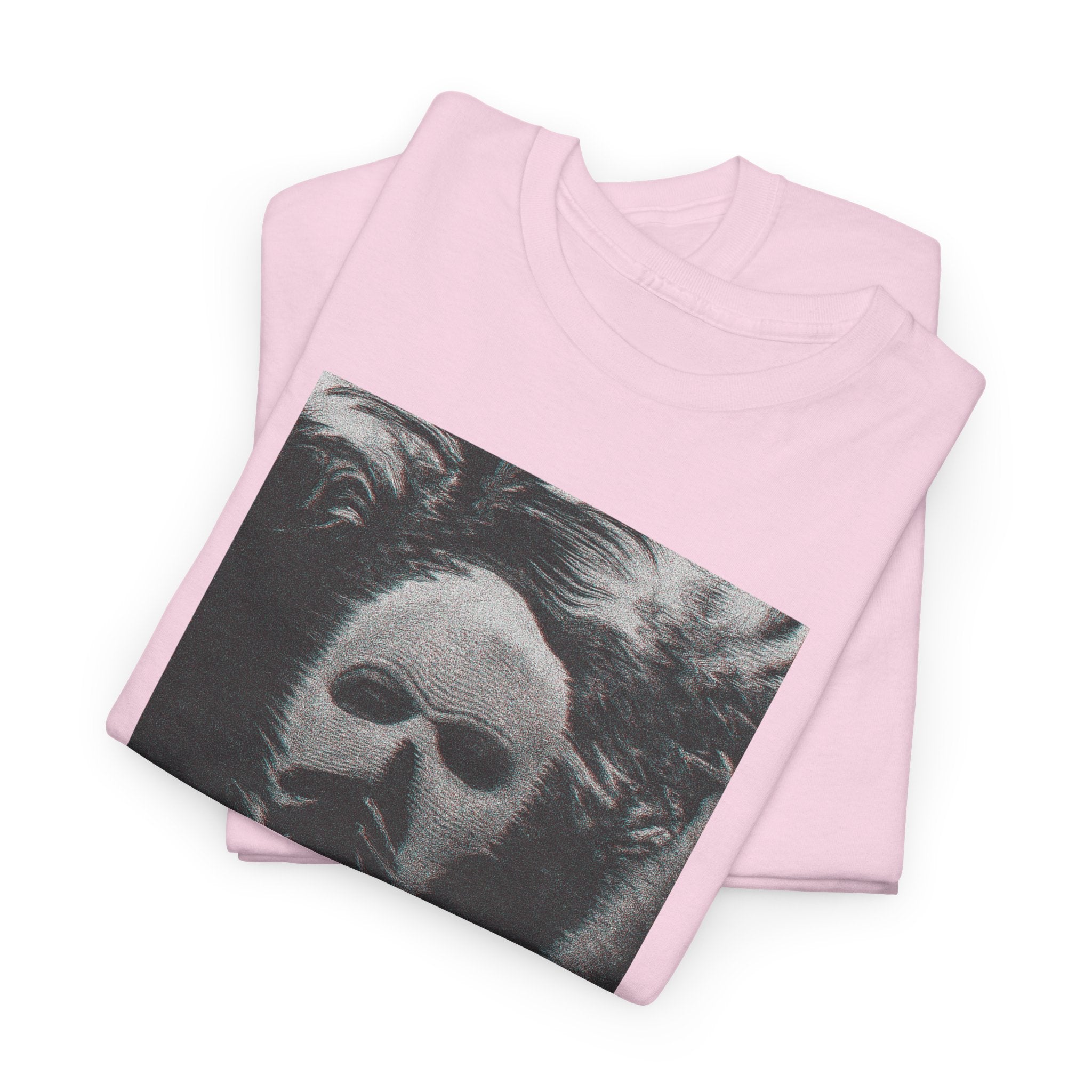 Signal Noise Graphic Tee — Distorted Balaclava Print | Premium Streetwear