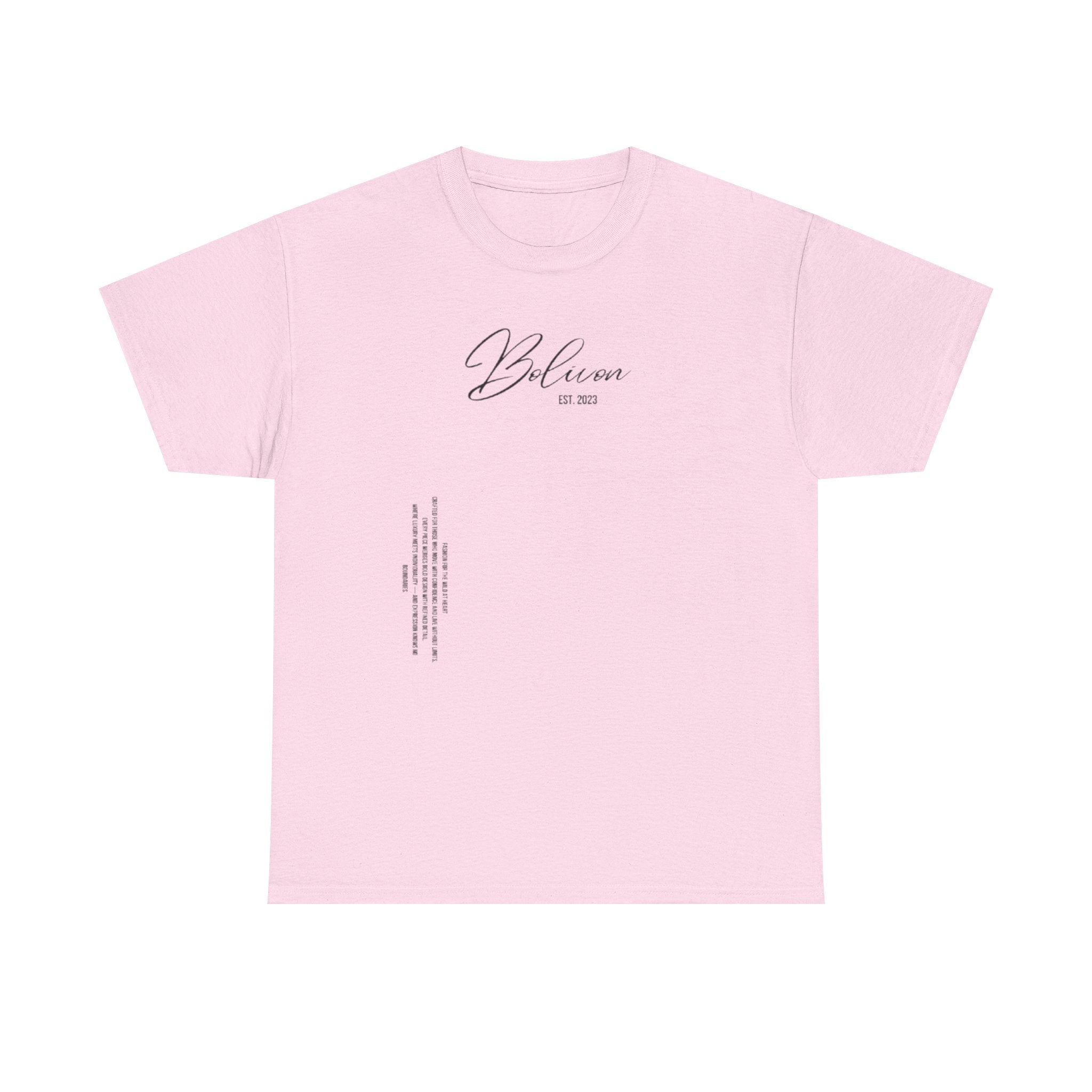White Bolivon Designer Tee — Exclusive Minimal Graphic T-Shirt | Premium Streetwear