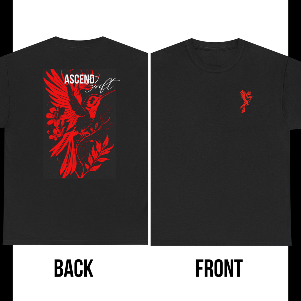 Ascend Red Dove T-Shirt minimal chest logo premium streetwear

