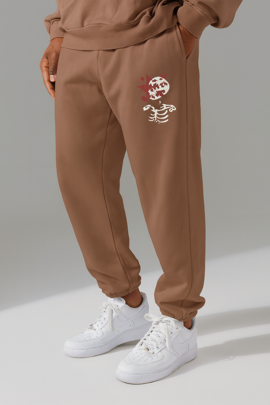 Skull Flower Graphic Joggers — Comfy Cotton Sweatpants | Premium Streetwear