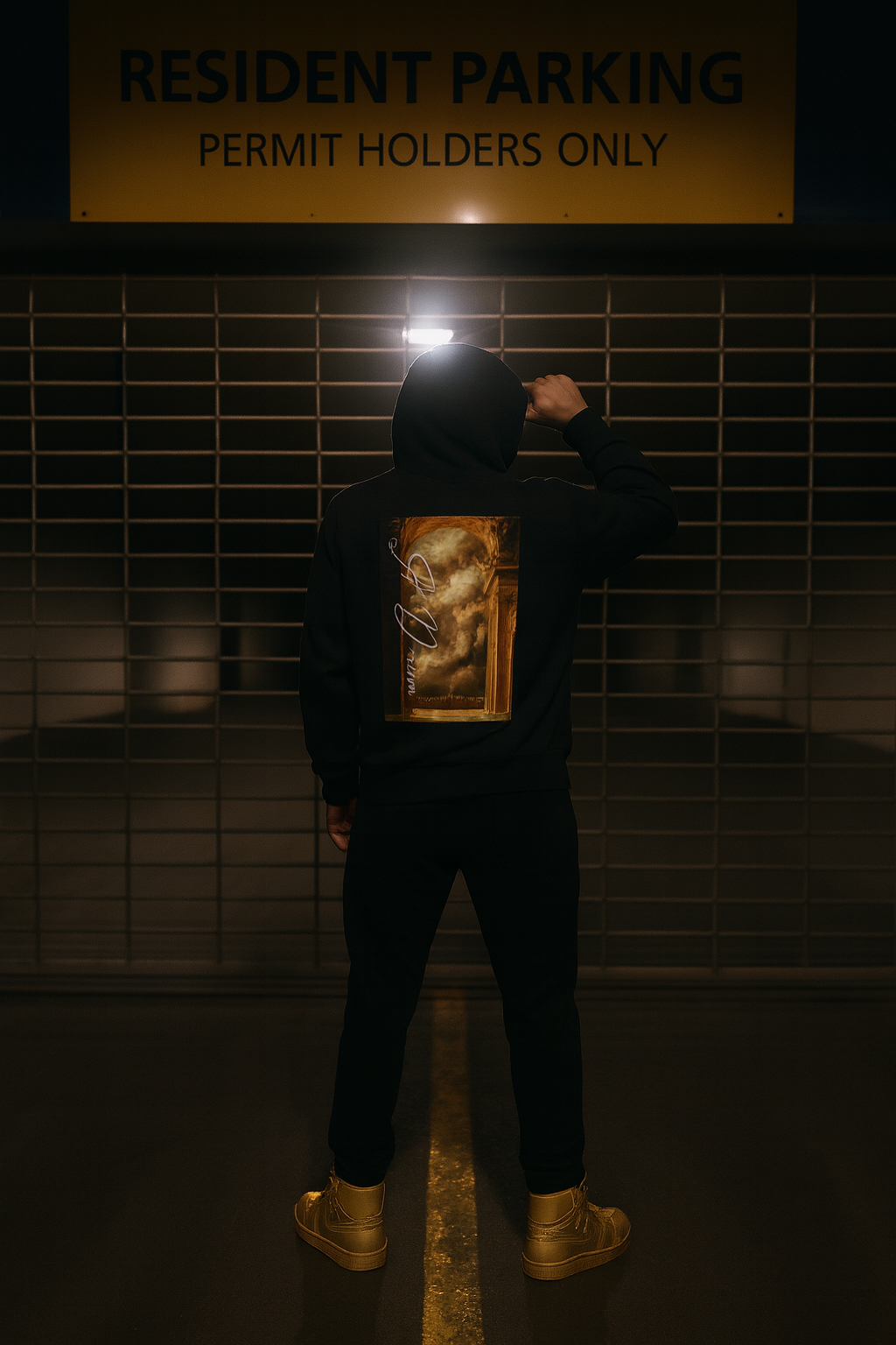 Artistic Baroque Cloud Print Hoodie "A Dream"