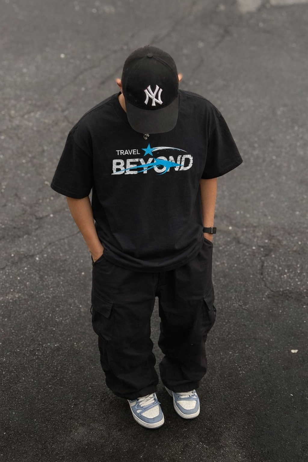 Wave & Star Graphic Tee — Travel Beyond Minimalist Ocean T-Shirt | Premium Streetwear