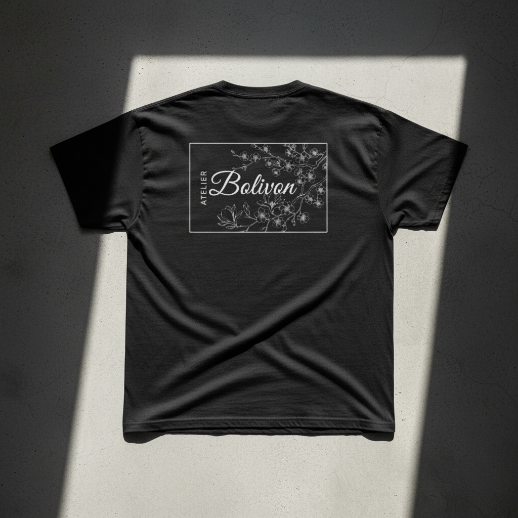 Bolivon Atelier Botanical Tee — Vintage Floral Graphic T-Shirt | Premium Cotton