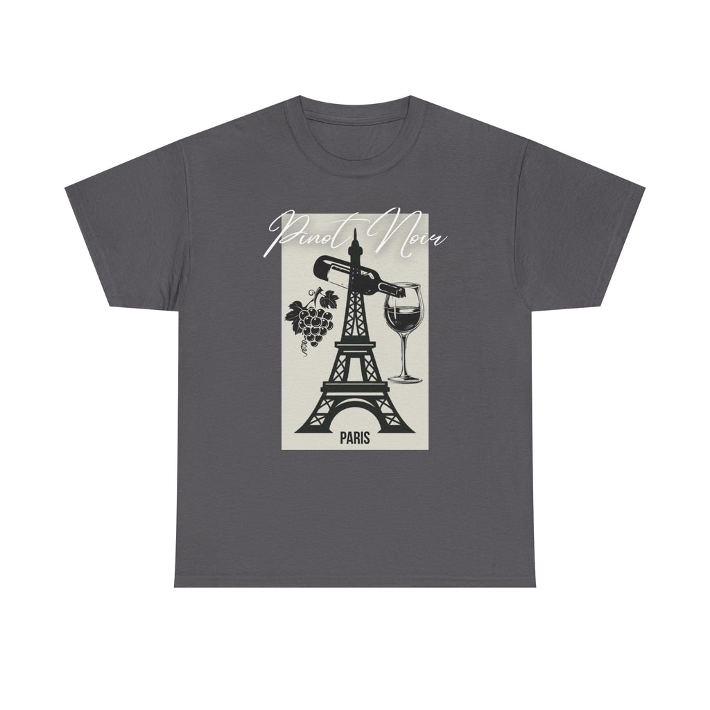 Paris Wine Tee — "Pinot Noir" Eiffel Tower Wine Glass T-Shirt | Premium Streetwear