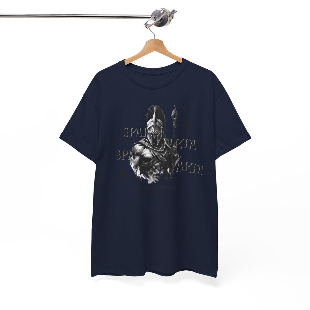 Sparta Warrior T-Shirt — "Sparta" Graphic Spartan Helmet & Spear Tee | Premium Streetwear