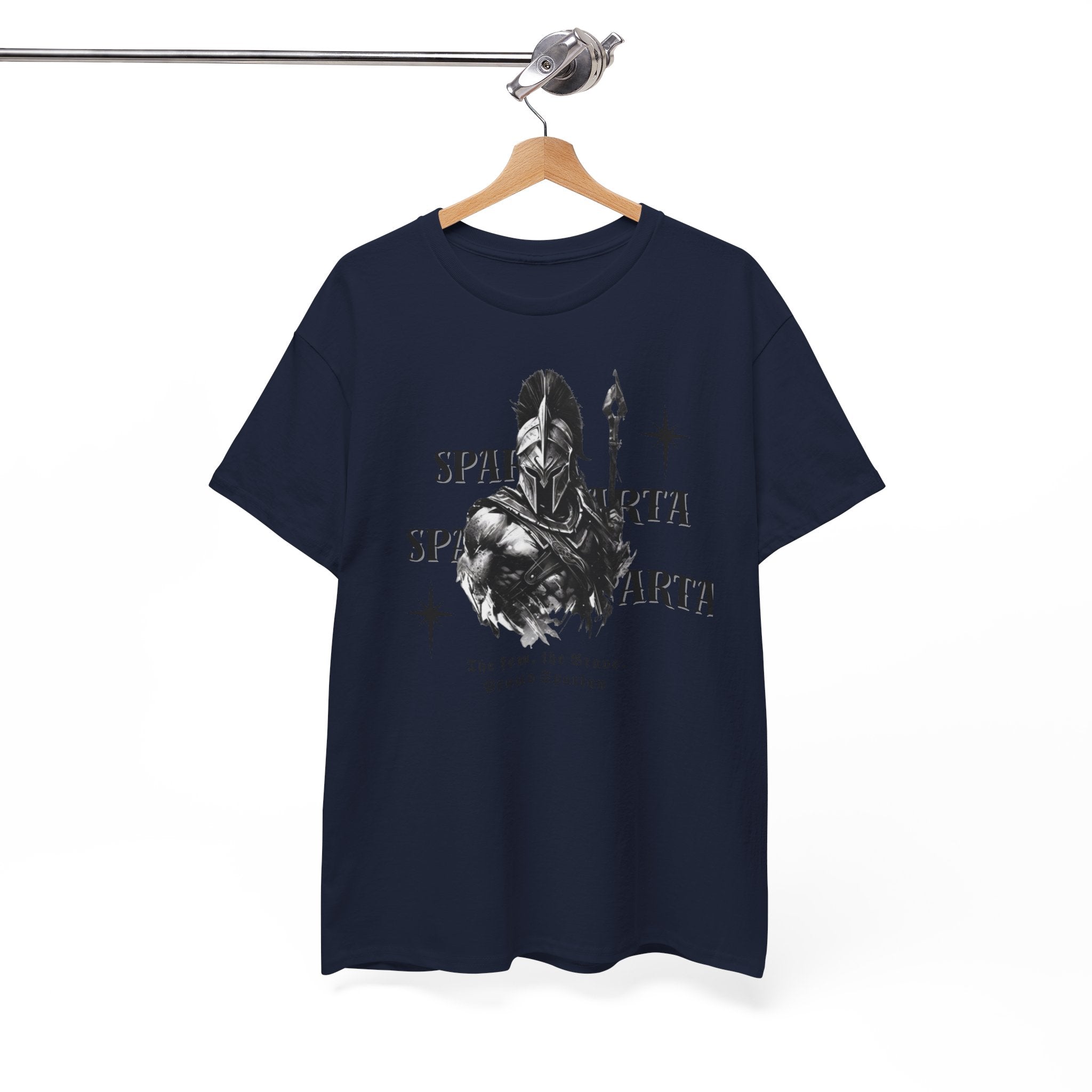 Sparta Warrior T-Shirt — "Sparta" Graphic Spartan Helmet & Spear Tee | Premium Streetwear