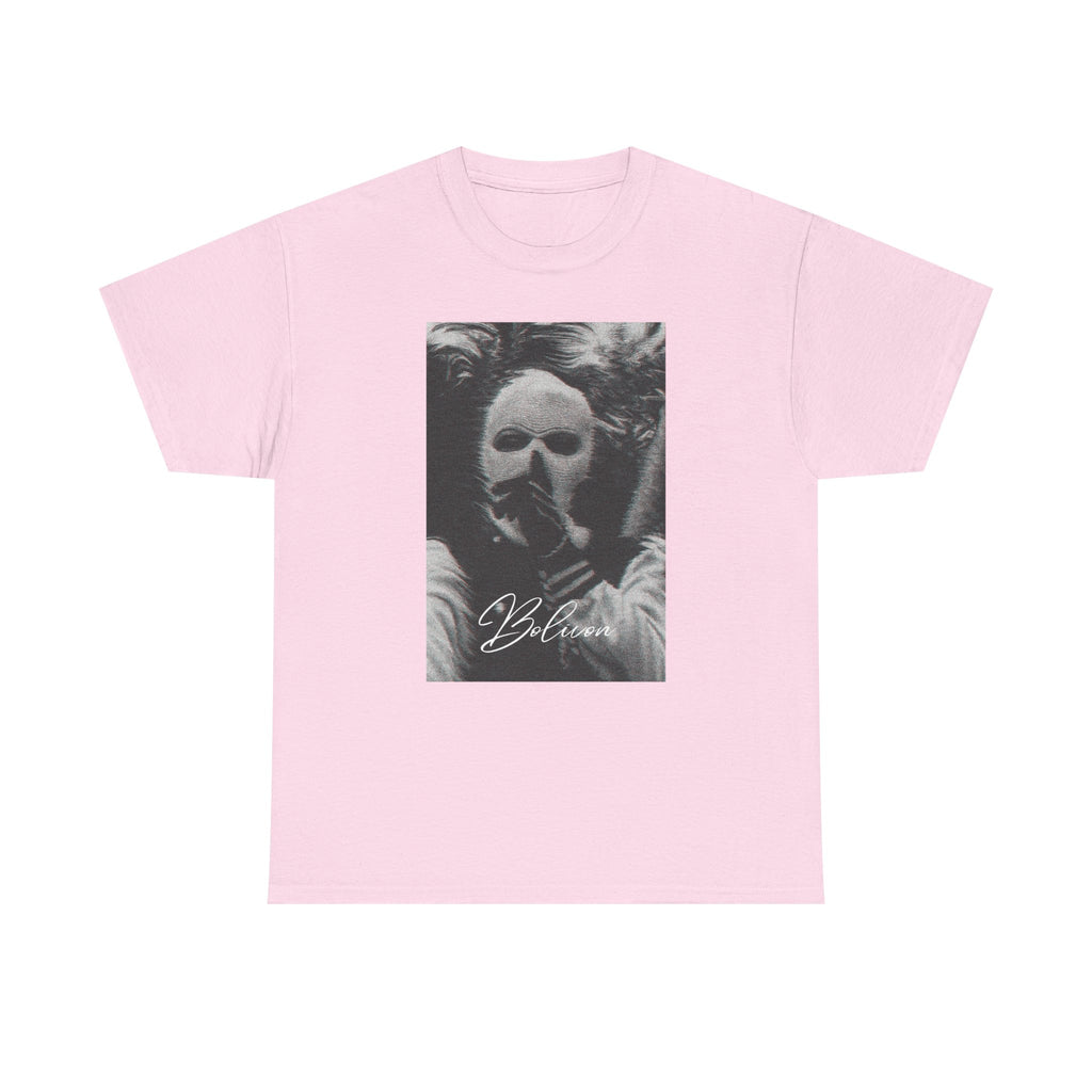 Signal Noise Graphic Tee — Distorted Balaclava Print | Premium Streetwear