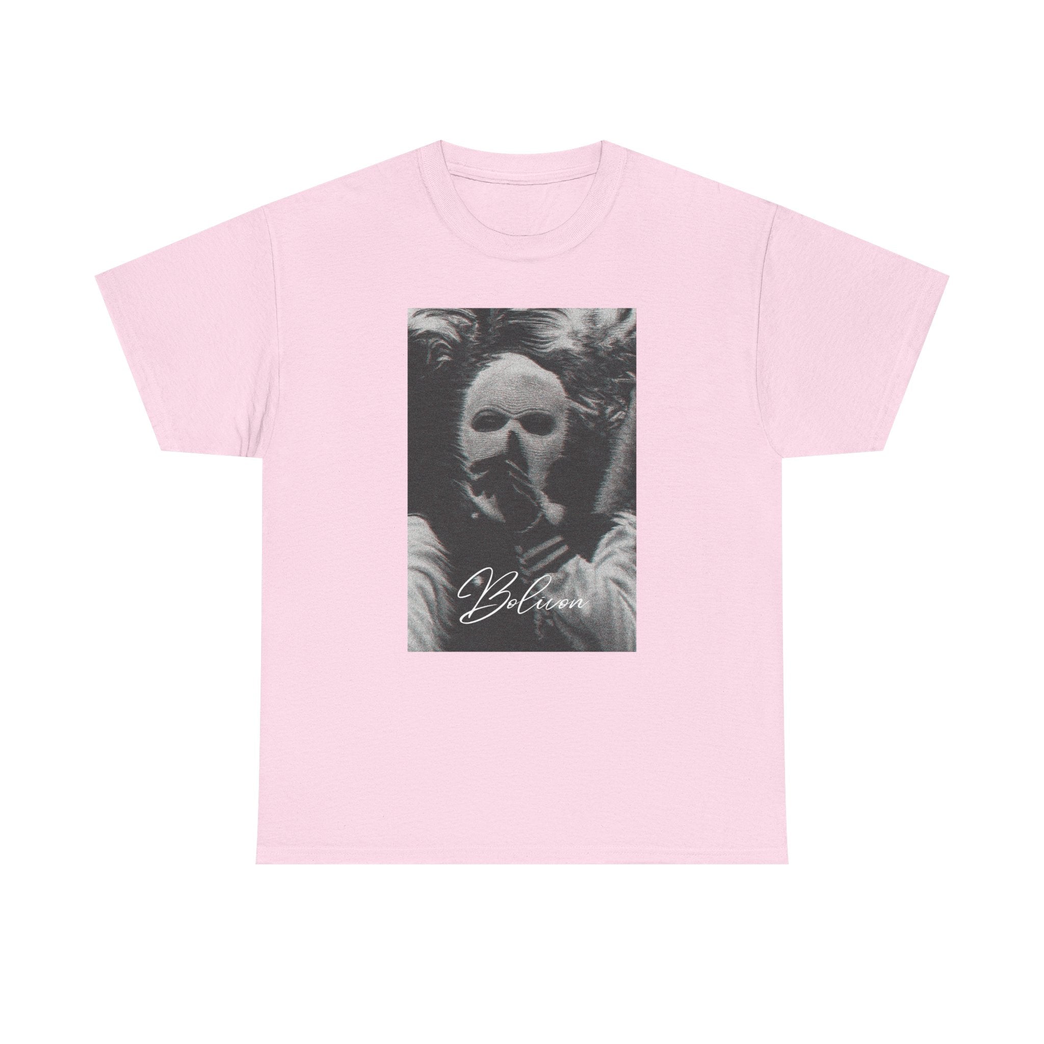 Signal Noise Graphic Tee — Distorted Balaclava Print | Premium Streetwear