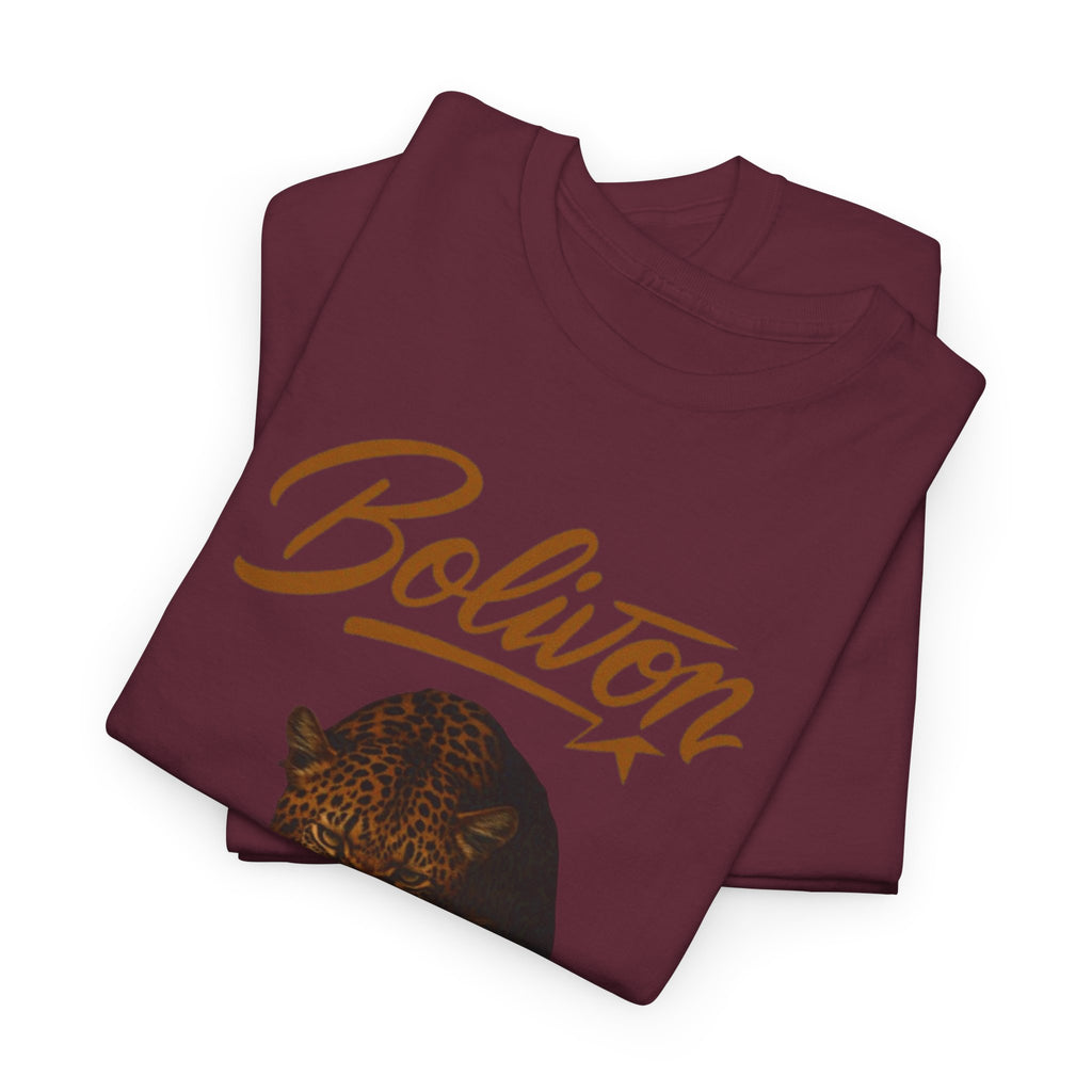 Bolivon Leopard Graphic Tee — Vintage Script Nature T-Shirt | Premium Streetwear