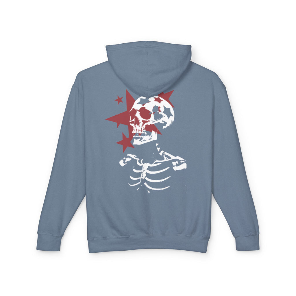 Skull & Stars Hoodie — Vintage Skeleton Graphic Pullover | Premium Streetwear