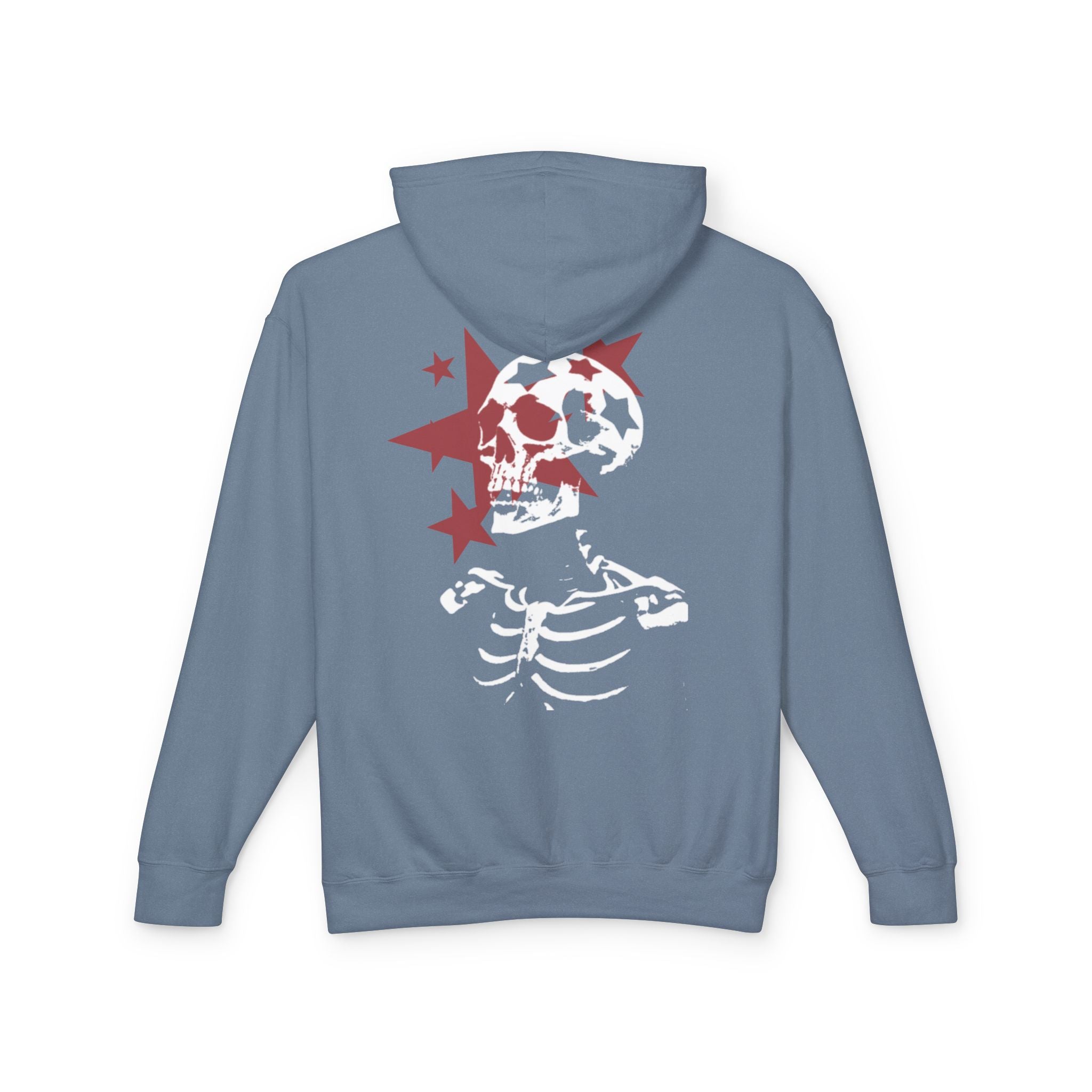 Skull & Stars Hoodie — Vintage Skeleton Graphic Pullover | Premium Streetwear