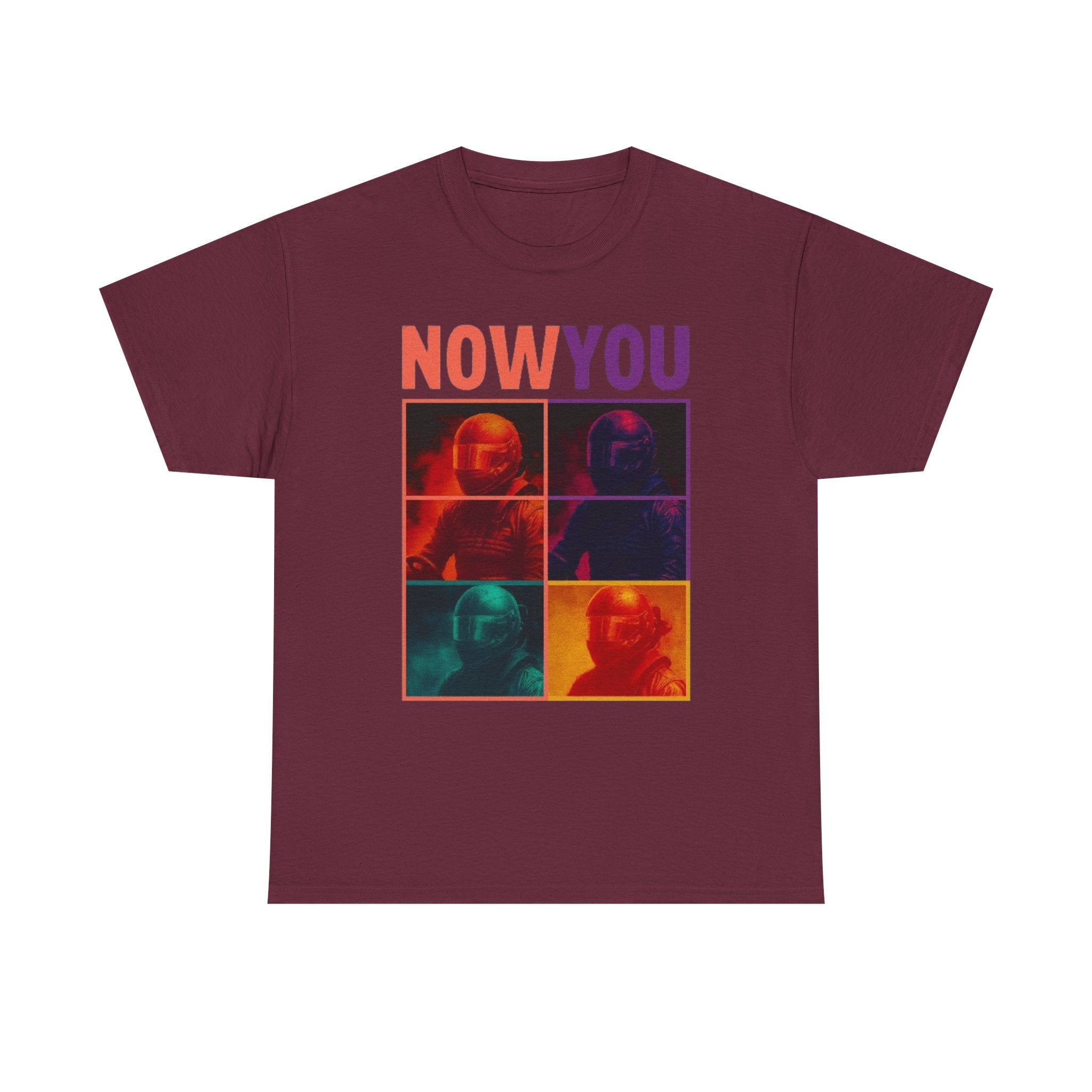 Now You Pop Art Tee — Retro Color-Block Portrait Cotton T-Shirt | Premium Streetwear