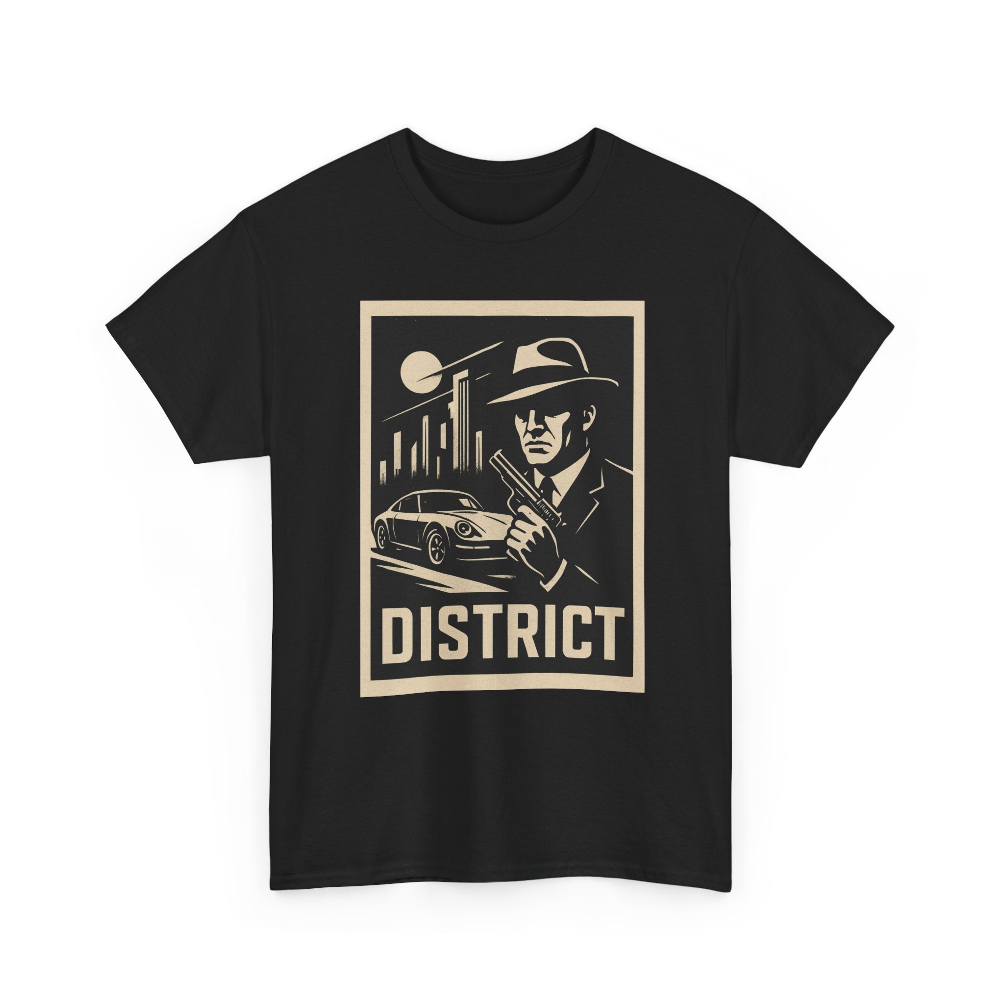 District Noir Tee — Vintage Detective Graphic T-Shirt | Premium Streetwear