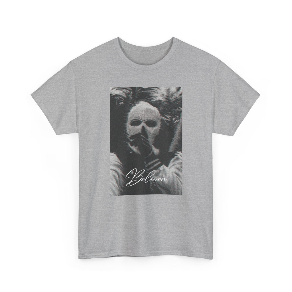 Signal Noise Graphic Tee — Distorted Balaclava Print | Premium Streetwear