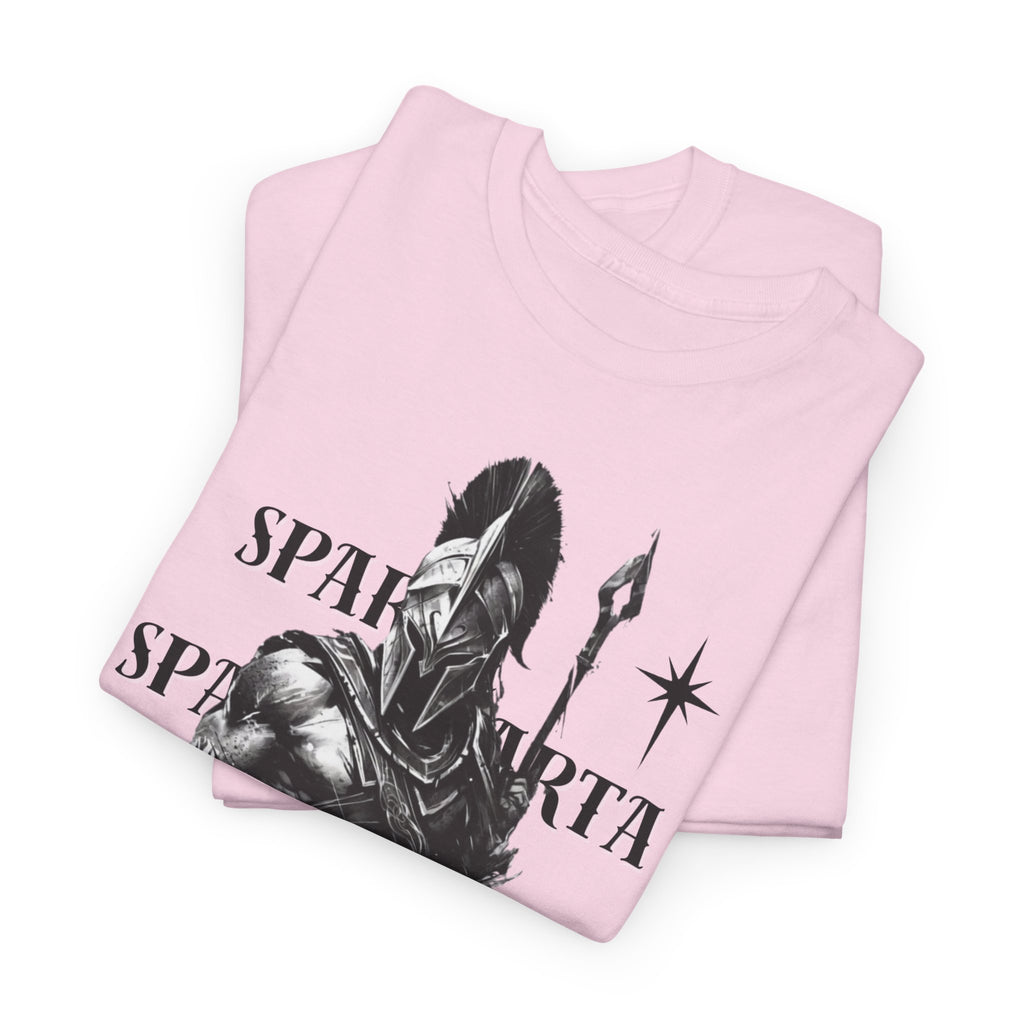 Sparta Warrior T-Shirt — "Sparta" Graphic Spartan Helmet & Spear Tee | Premium Streetwear
