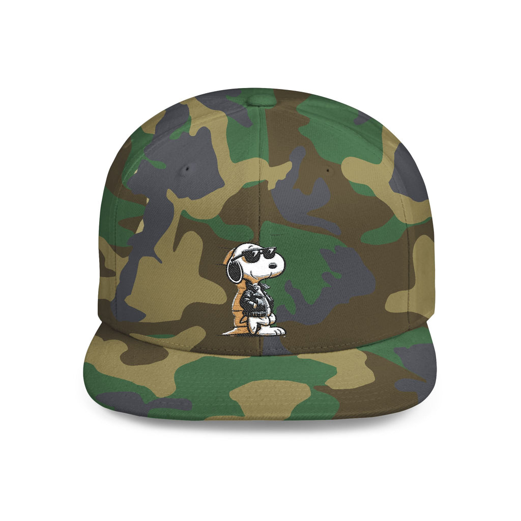 Embroidered Snoopy Snapback