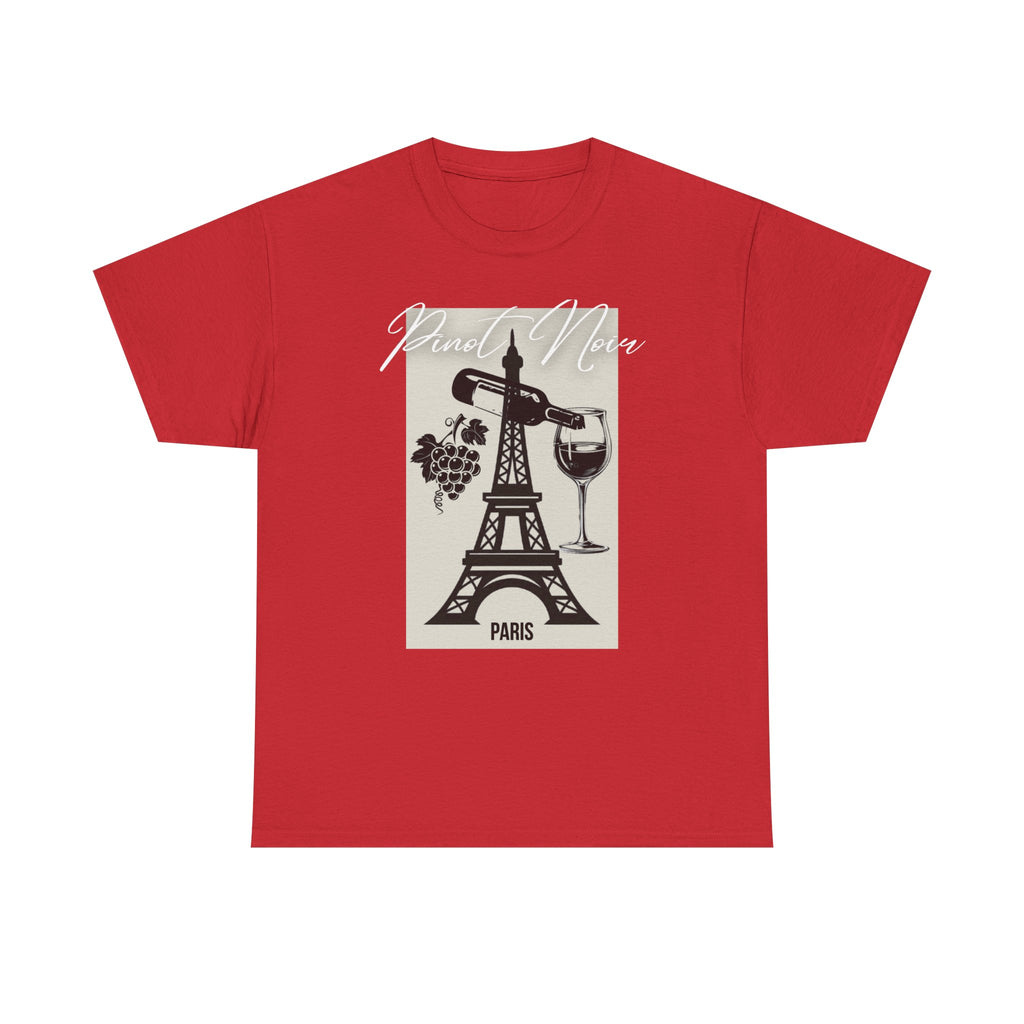 Paris Wine Tee — "Pinot Noir" Eiffel Tower Wine Glass T-Shirt | Premium Streetwear