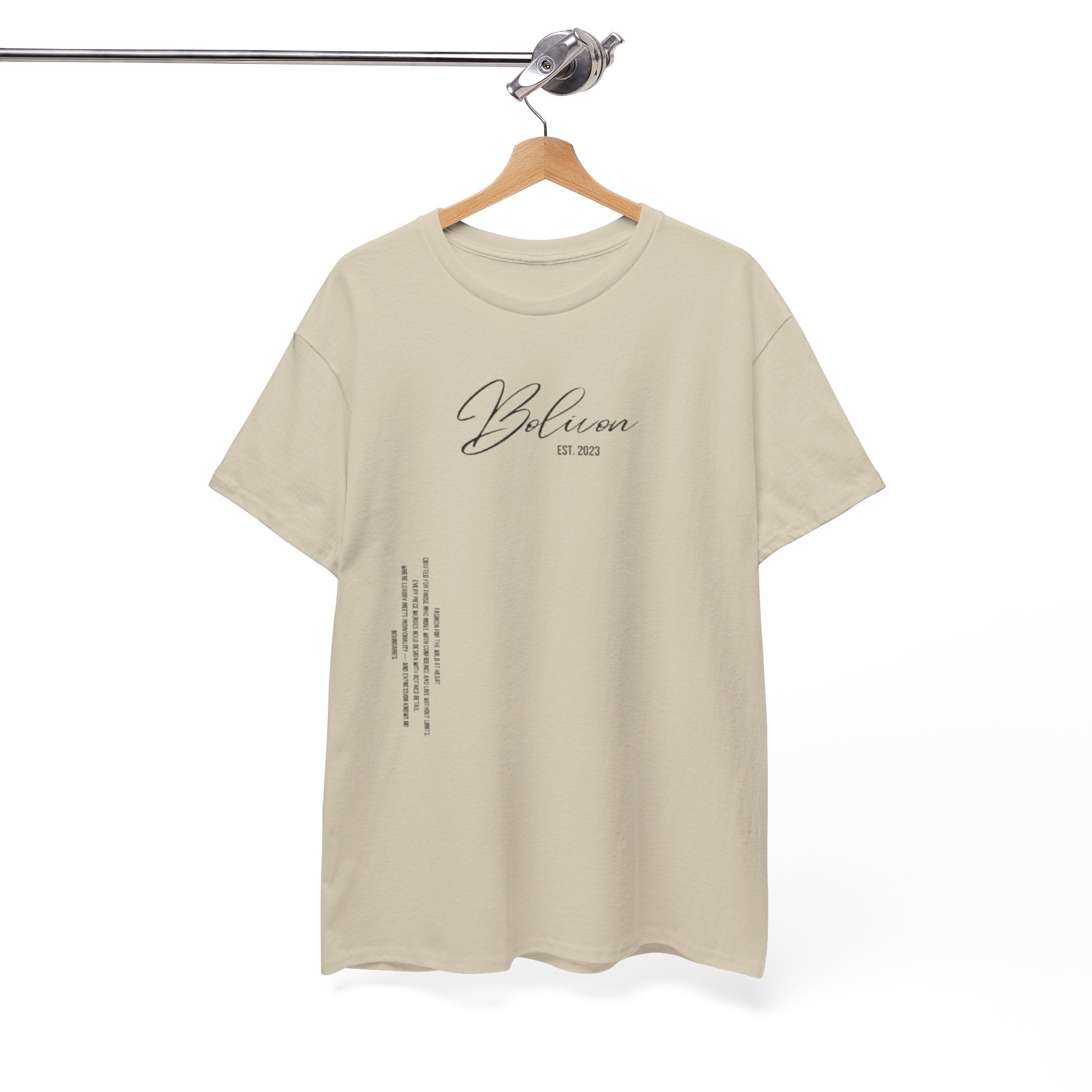 White Bolivon Designer Tee — Exclusive Minimal Graphic T-Shirt | Premium Streetwear