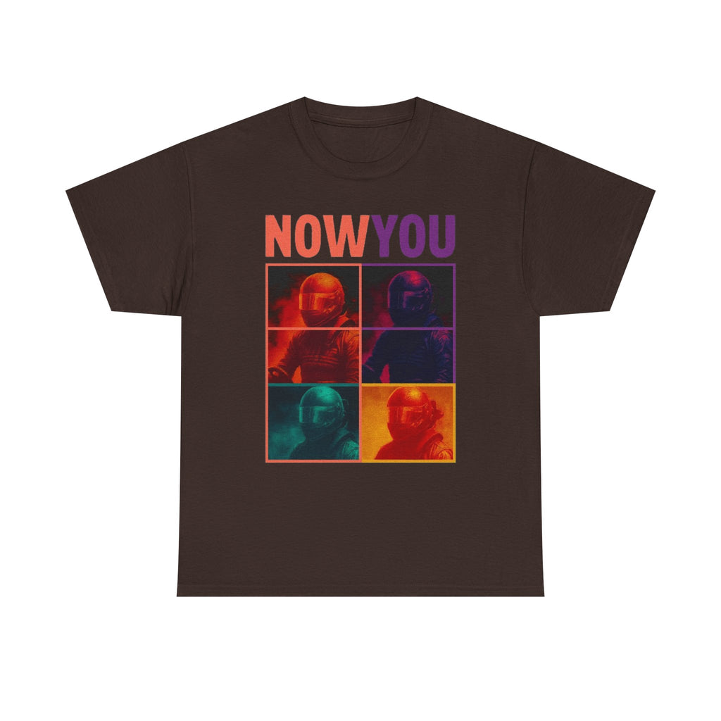 Now You Pop Art Tee — Retro Color-Block Portrait Cotton T-Shirt | Premium Streetwear