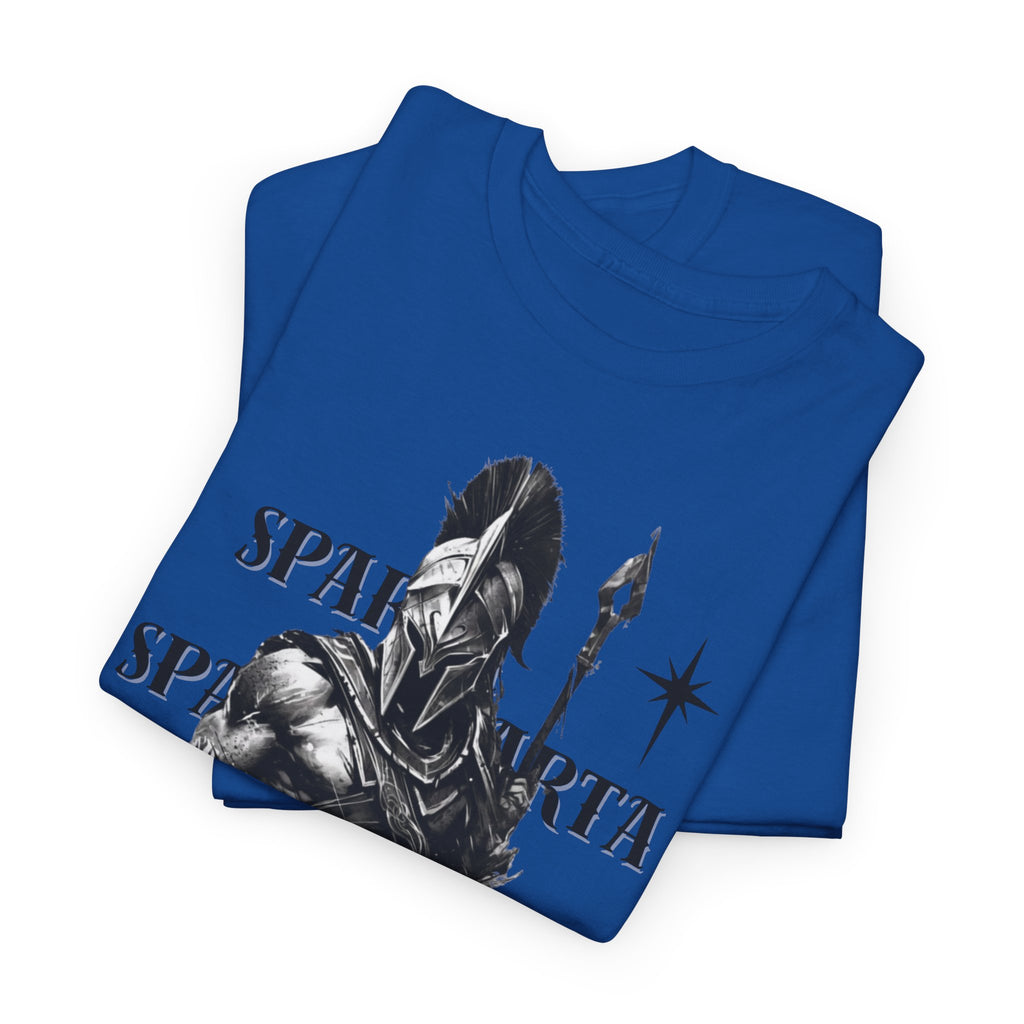 Sparta Warrior T-Shirt — "Sparta" Graphic Spartan Helmet & Spear Tee | Premium Streetwear