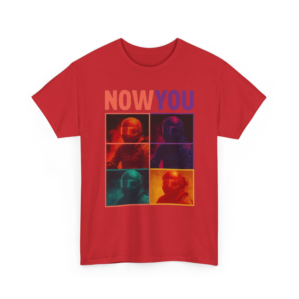 Now You Pop Art Tee — Retro Color-Block Portrait Cotton T-Shirt | Premium Streetwear