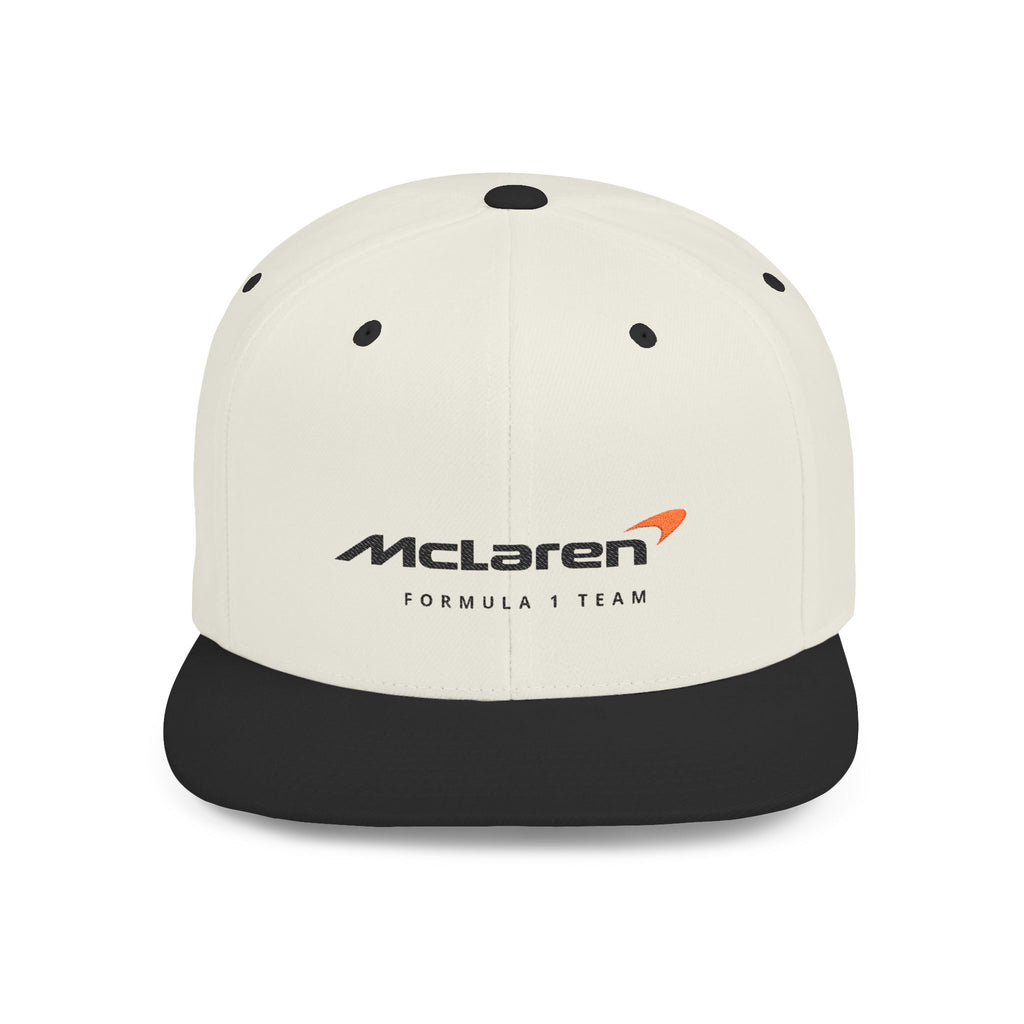 McLaren Formula 1 Flat Bill Snapback Cap, Racing Hat, Motorsport Gear, Gift for Car Lovers, Summer Accessories