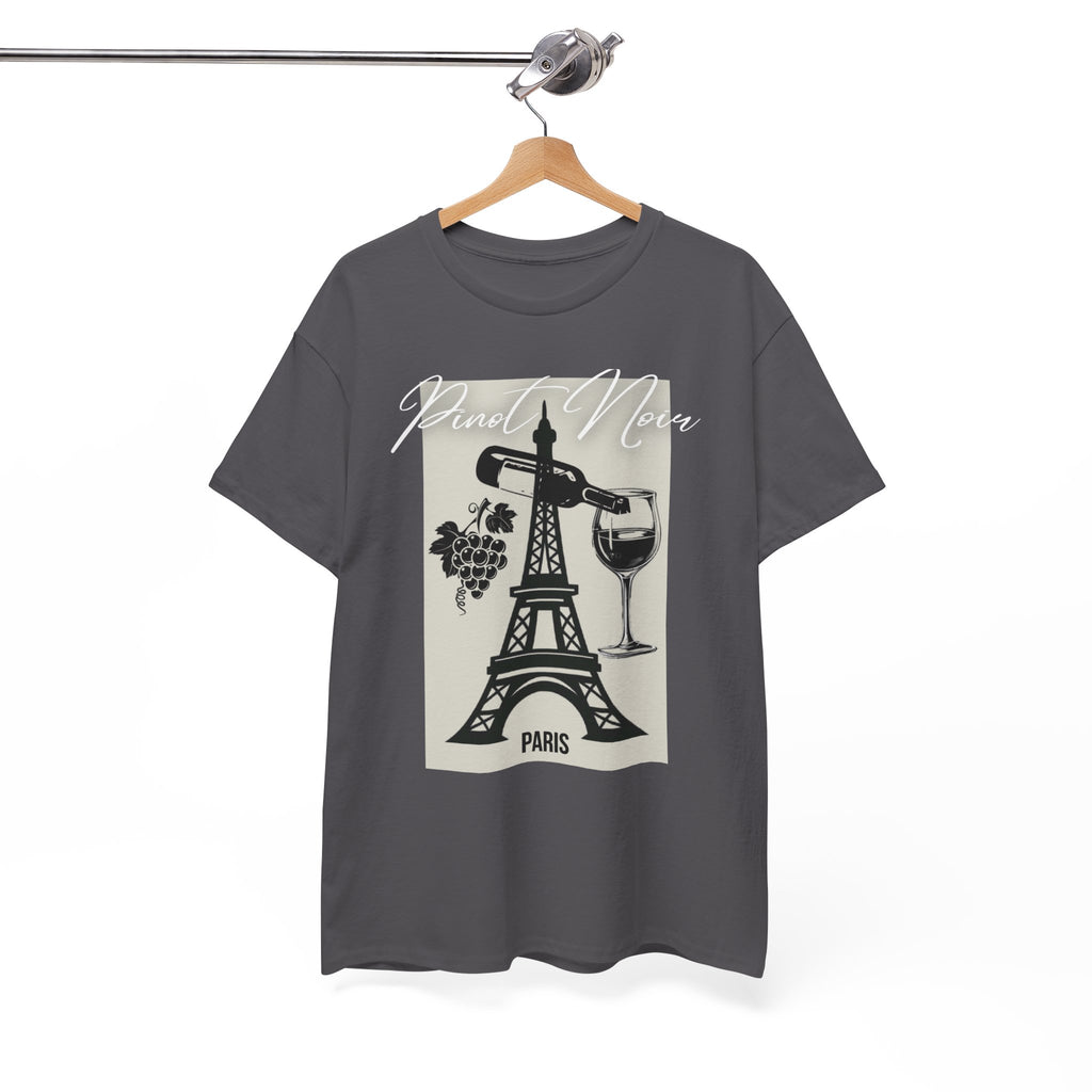 Paris Wine Tee — "Pinot Noir" Eiffel Tower Wine Glass T-Shirt | Premium Streetwear