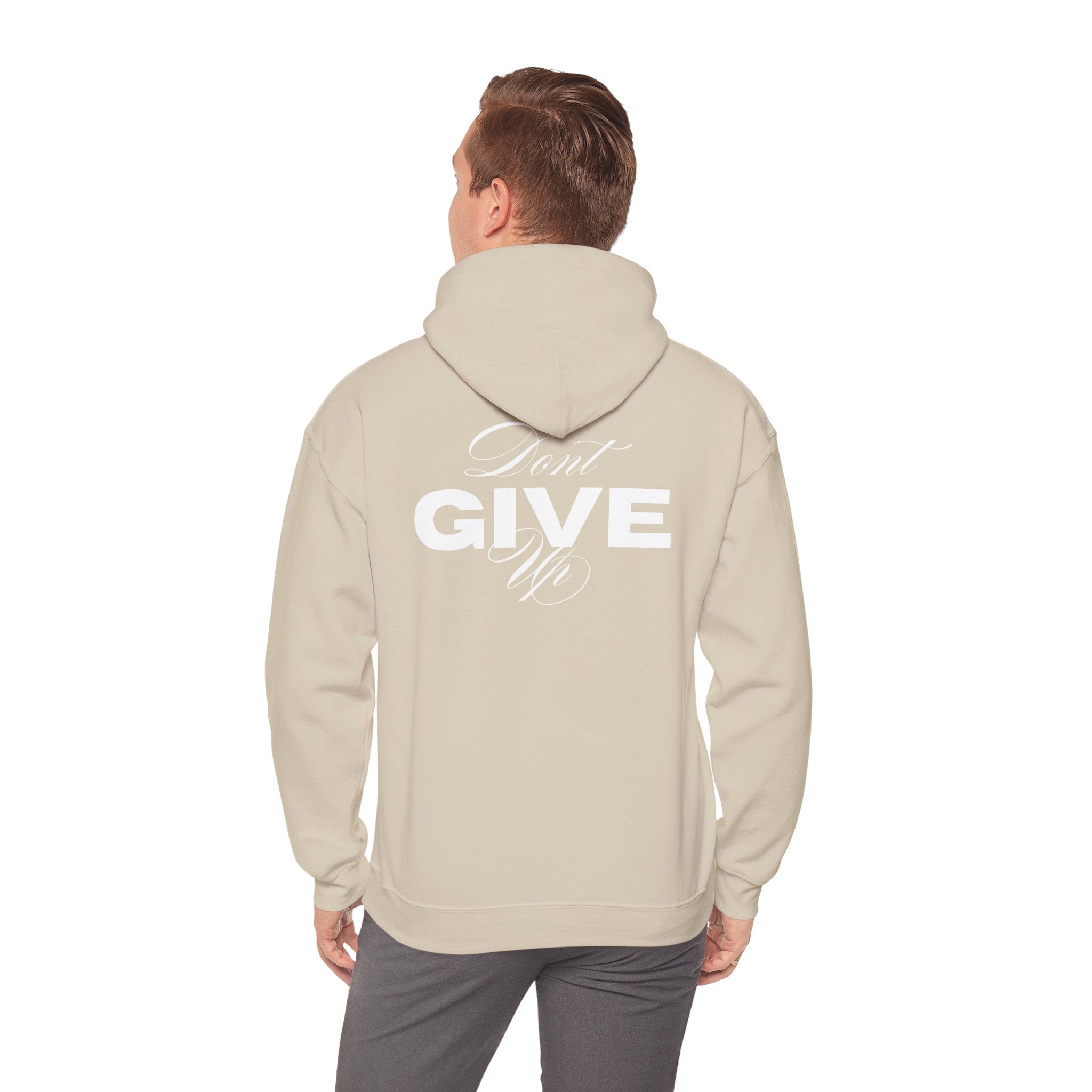 Don't Give Up Hoodie — Motivational Graphic Pullover | Premium Streetwear