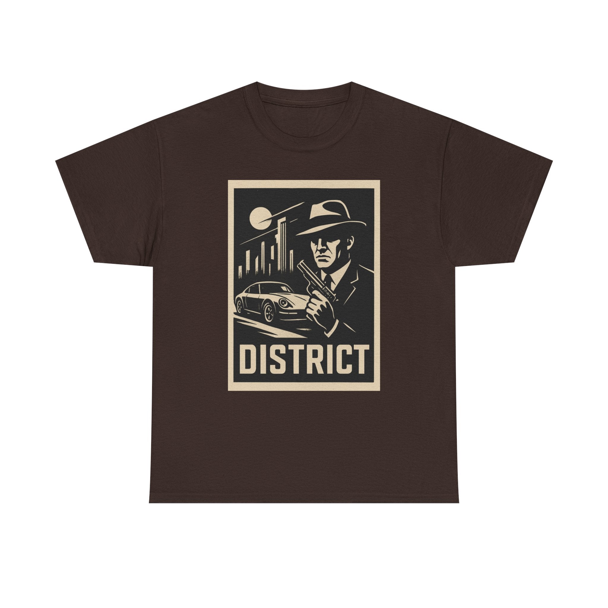 District Noir Tee — Vintage Detective Graphic T-Shirt | Premium Streetwear