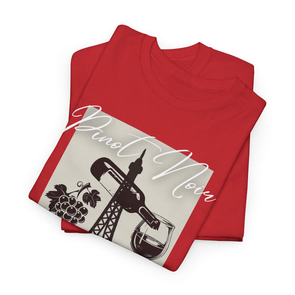 Paris Wine Tee — "Pinot Noir" Eiffel Tower Wine Glass T-Shirt | Premium Streetwear