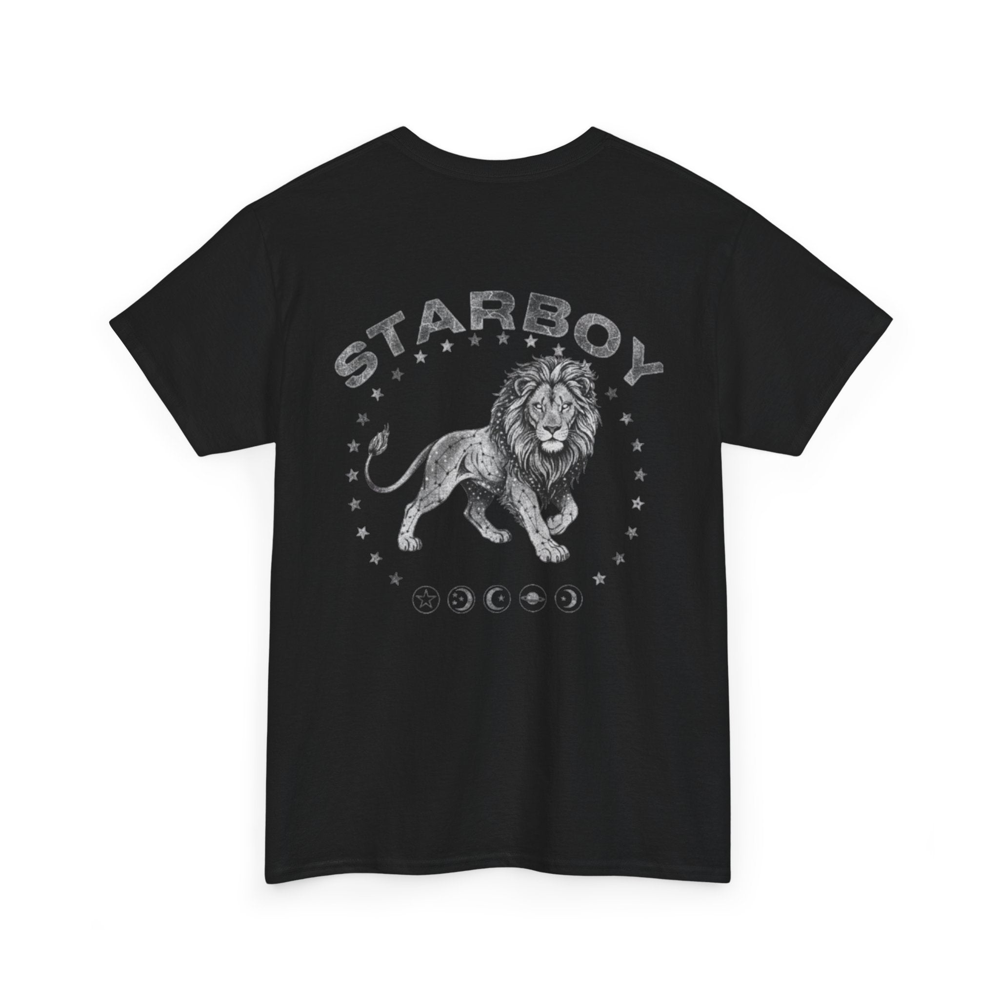 Bolivon Studios Starboy Lion Tee — Celestial Astrology Back-Print | Premium Cotton