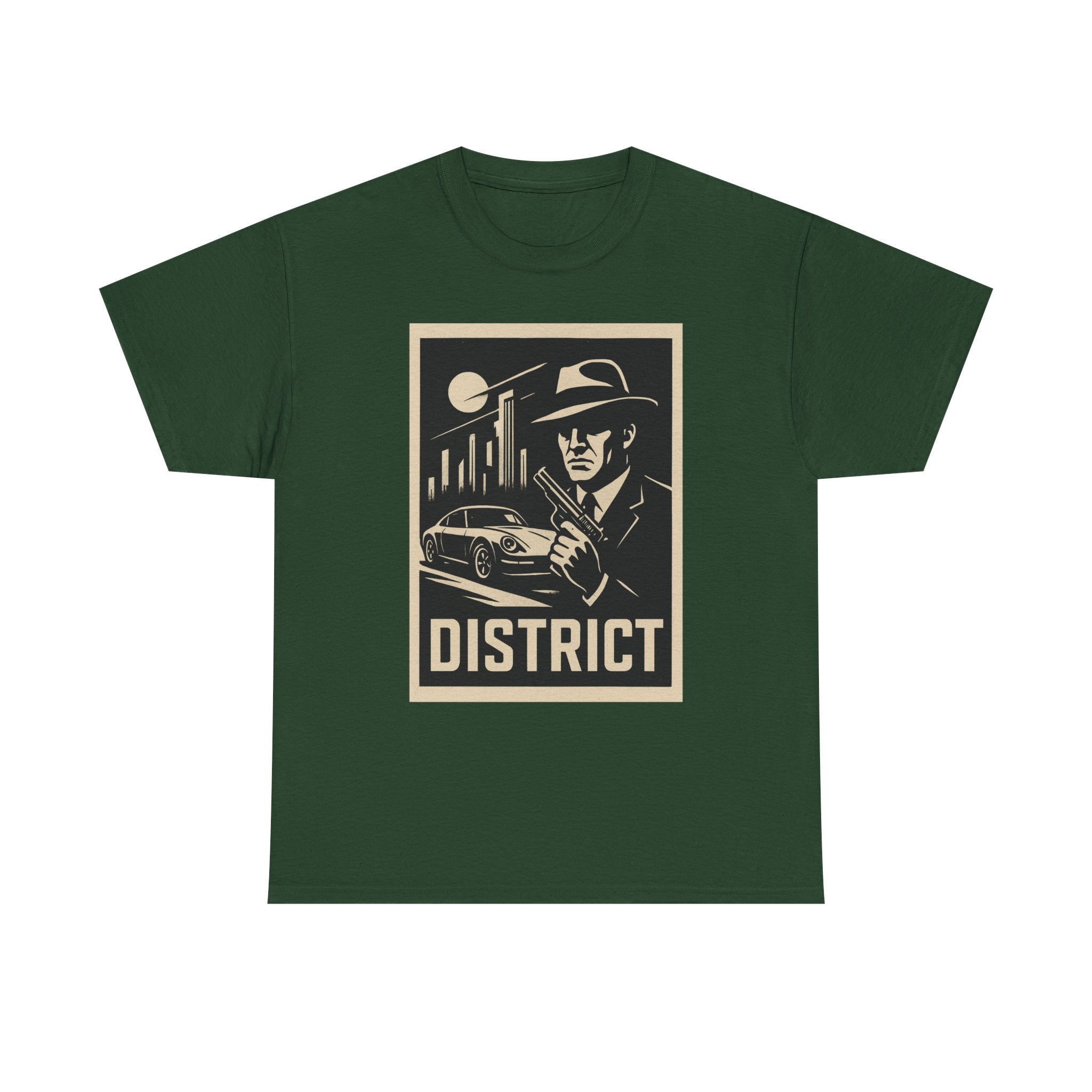 District Noir Tee — Vintage Detective Graphic T-Shirt | Premium Streetwear