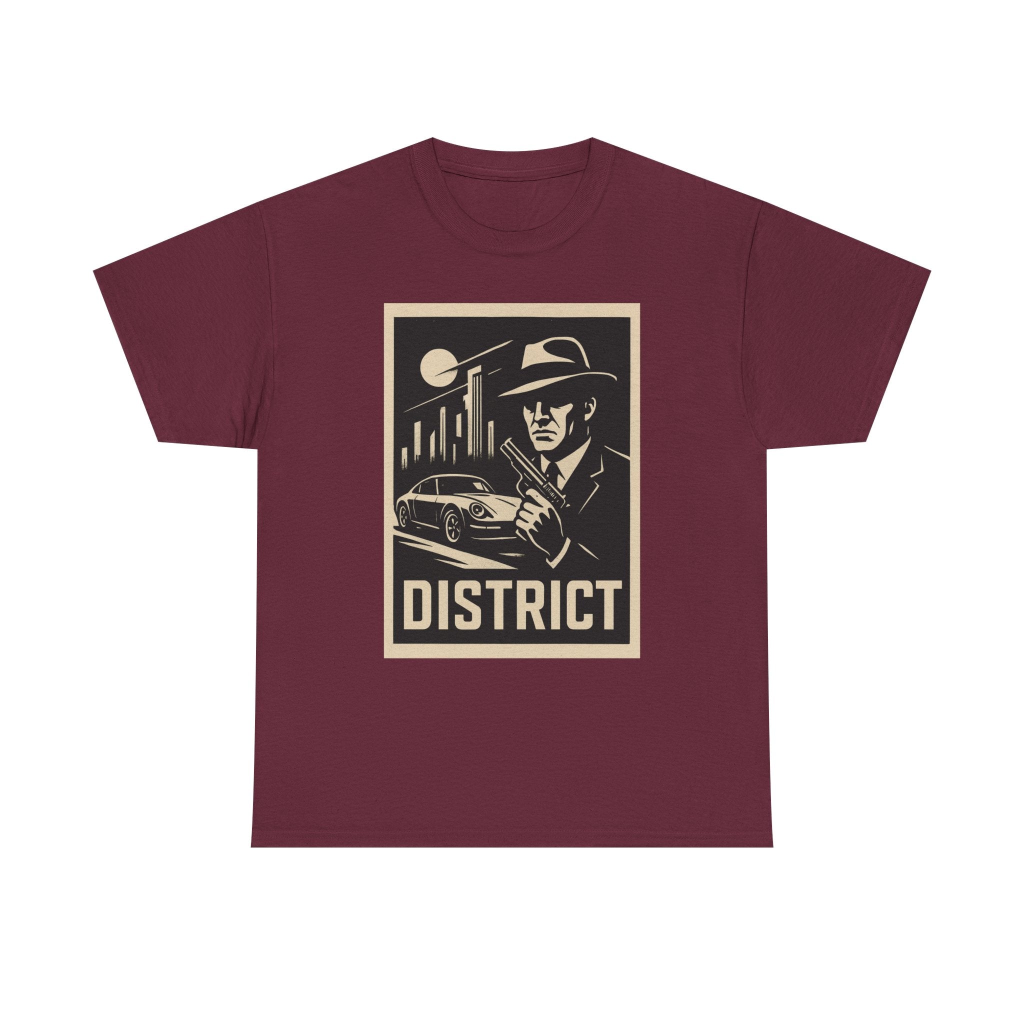 District Noir Tee — Vintage Detective Graphic T-Shirt | Premium Streetwear