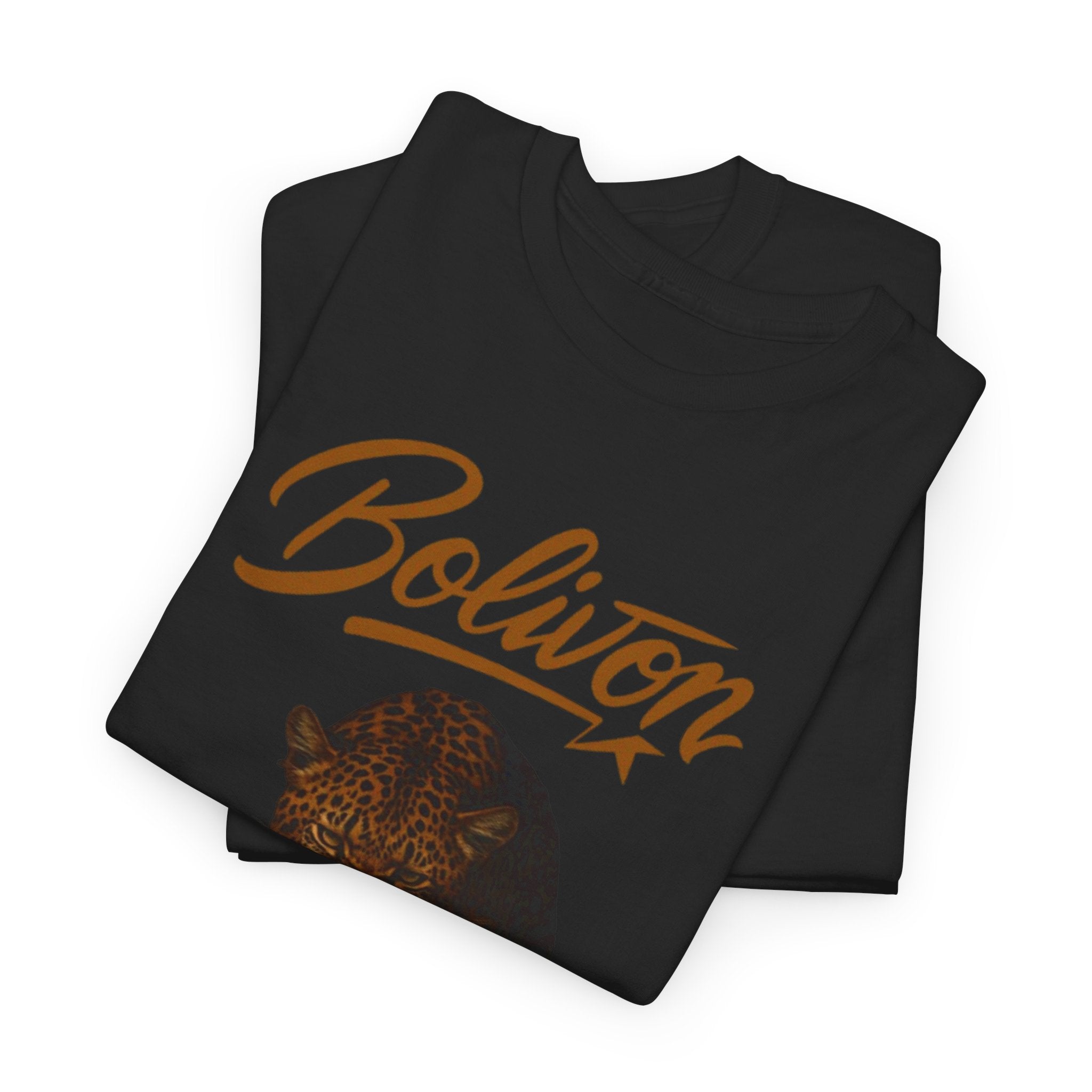 Bolivon Leopard Graphic Tee — Vintage Script Nature T-Shirt | Premium Streetwear