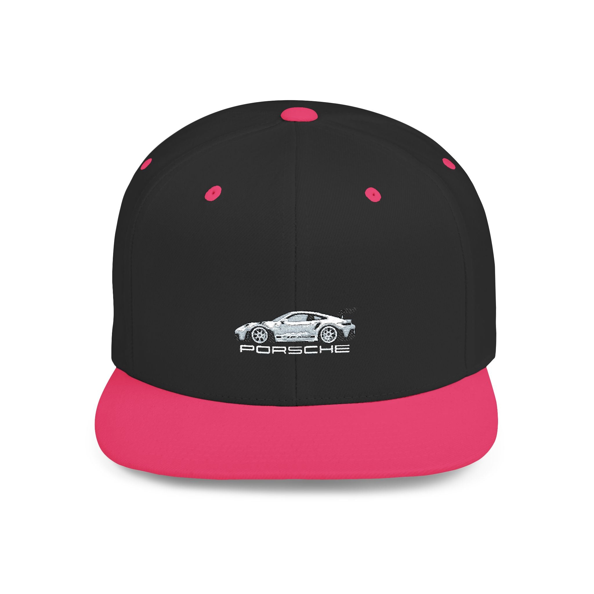 Snapback Hat - Porsche Embroidered Streetwear Casual Cap