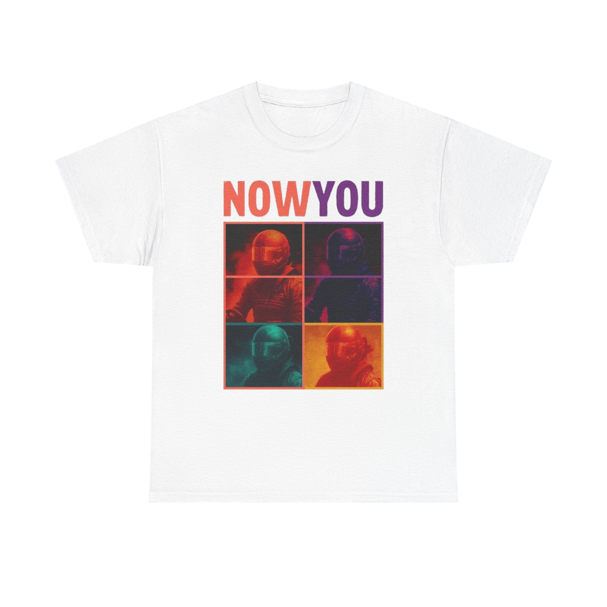 Now You pop art tee retro color-block portrait streetwear