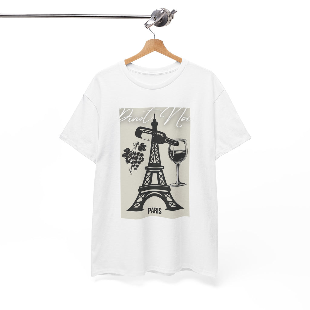 Paris Wine Tee — "Pinot Noir" Eiffel Tower Wine Glass T-Shirt | Premium Streetwear